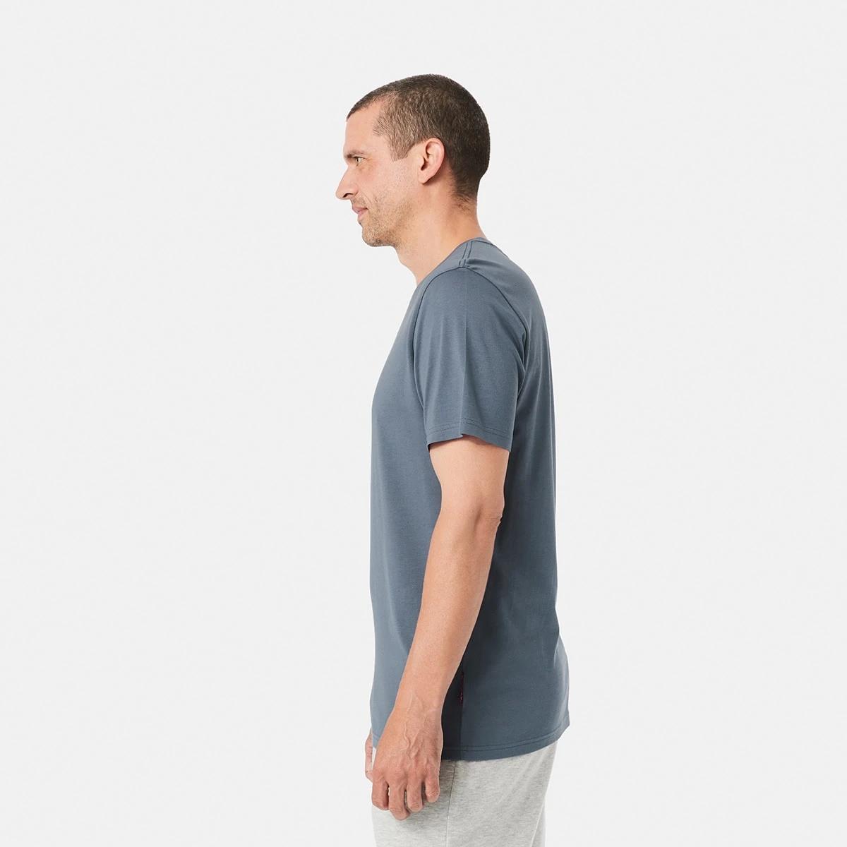 2 Short Sleeve Modal Blend Sleep Top Blu Grisle, 2 of 4