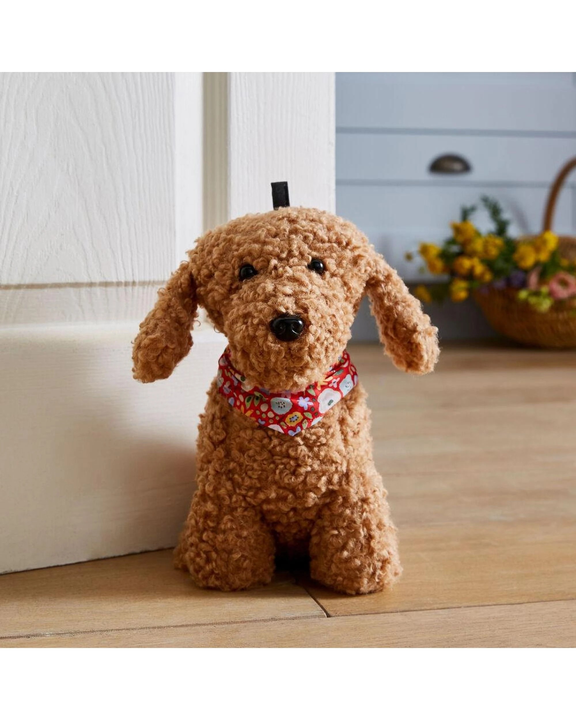 2 Ulster Weavers Cockapoo Dog Shaped Doorstop Brown  13 x 24 x 15cm, 2 of 2