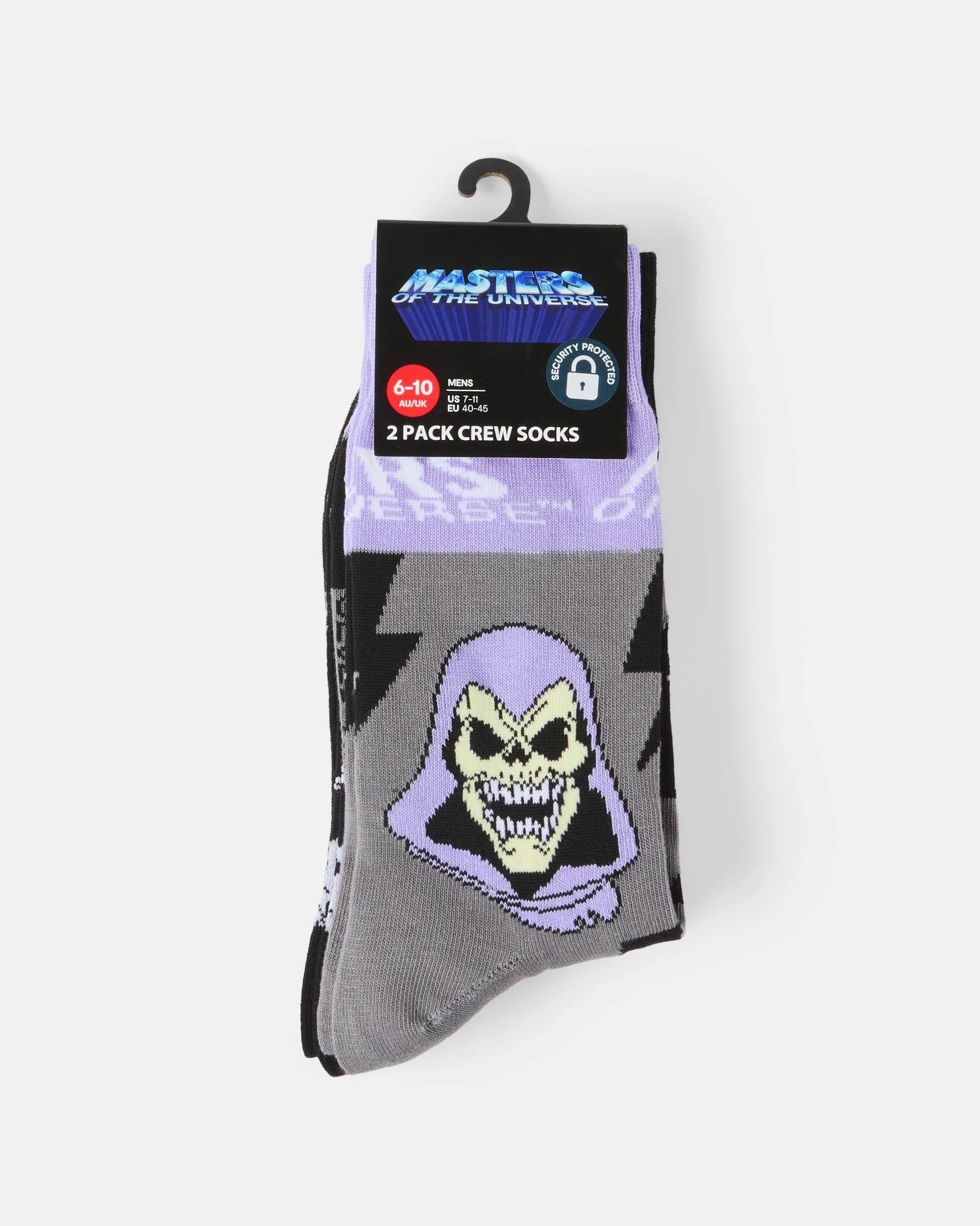 3 2 Pack Masters of the Universe Skeletor License Socks Skeletor, 3 of 3