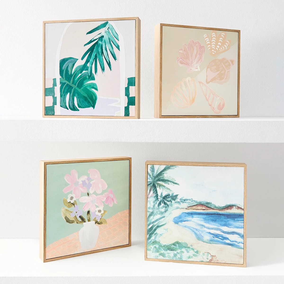 8 Tropical Palm Framed Canvas, 8 of 8