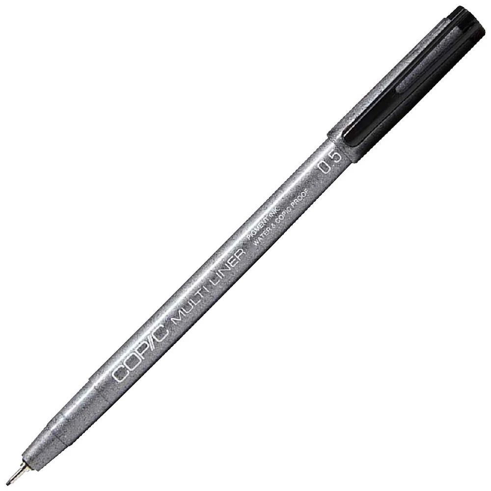 1 Copic Multiliner Marker 0.5mm Black, 1 of 2