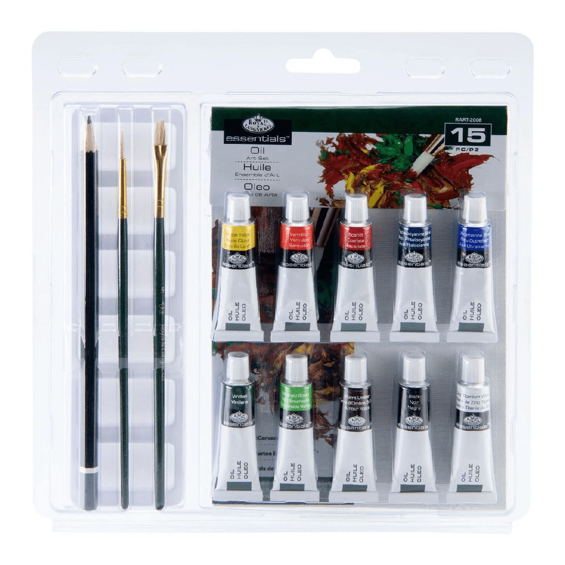 1 Royal & Langnickel Essentials Oil Paint Set 15 Piece, 1 of 8