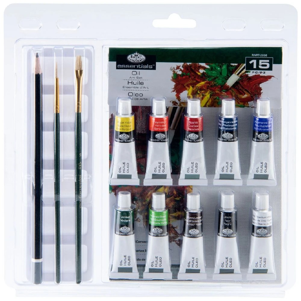 1 Royal & Langnickel Essentials Oil Paint Set 15 Piece, 1 of 8
