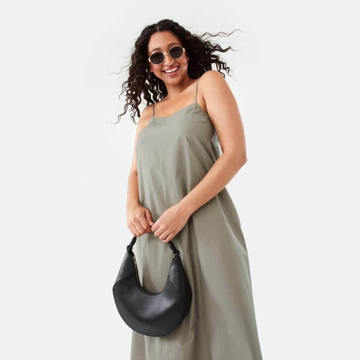 9 Sleeveless Open Back Midi Dress Pave Grey, 9 of 10