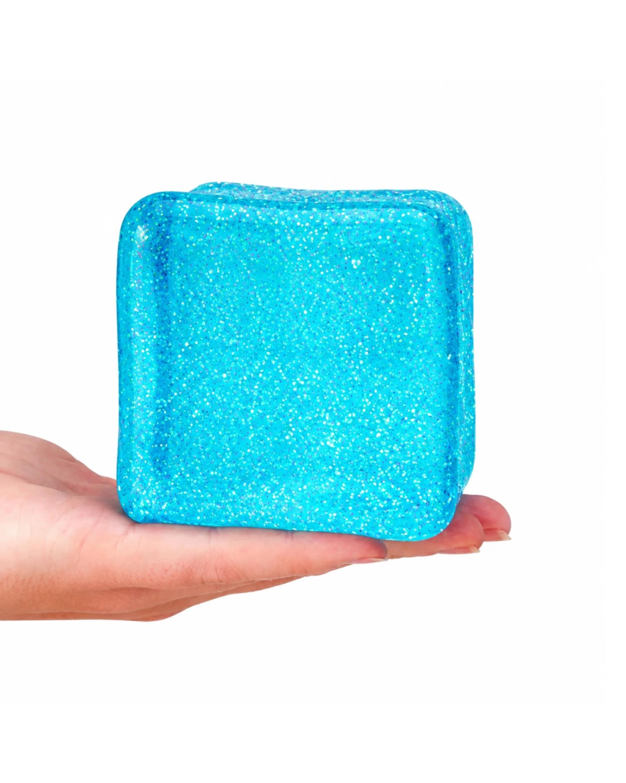 3 Squishy Maltose Mega Glitter Cube 7.5cm Assortment, 3 of 4