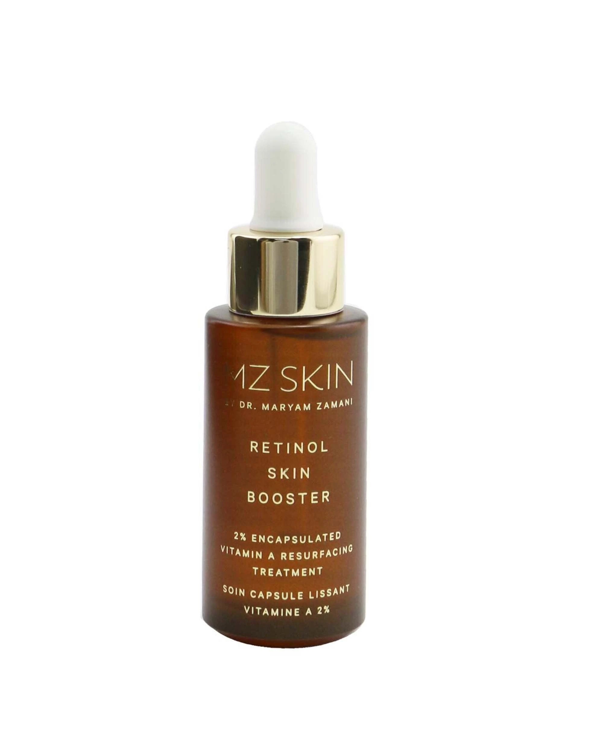 1 MZ Skin Retinol Skin Booster 2% Encapsulated Vitamin A Resurfacing Treatment  20ml/0.67oz, 1 of 3