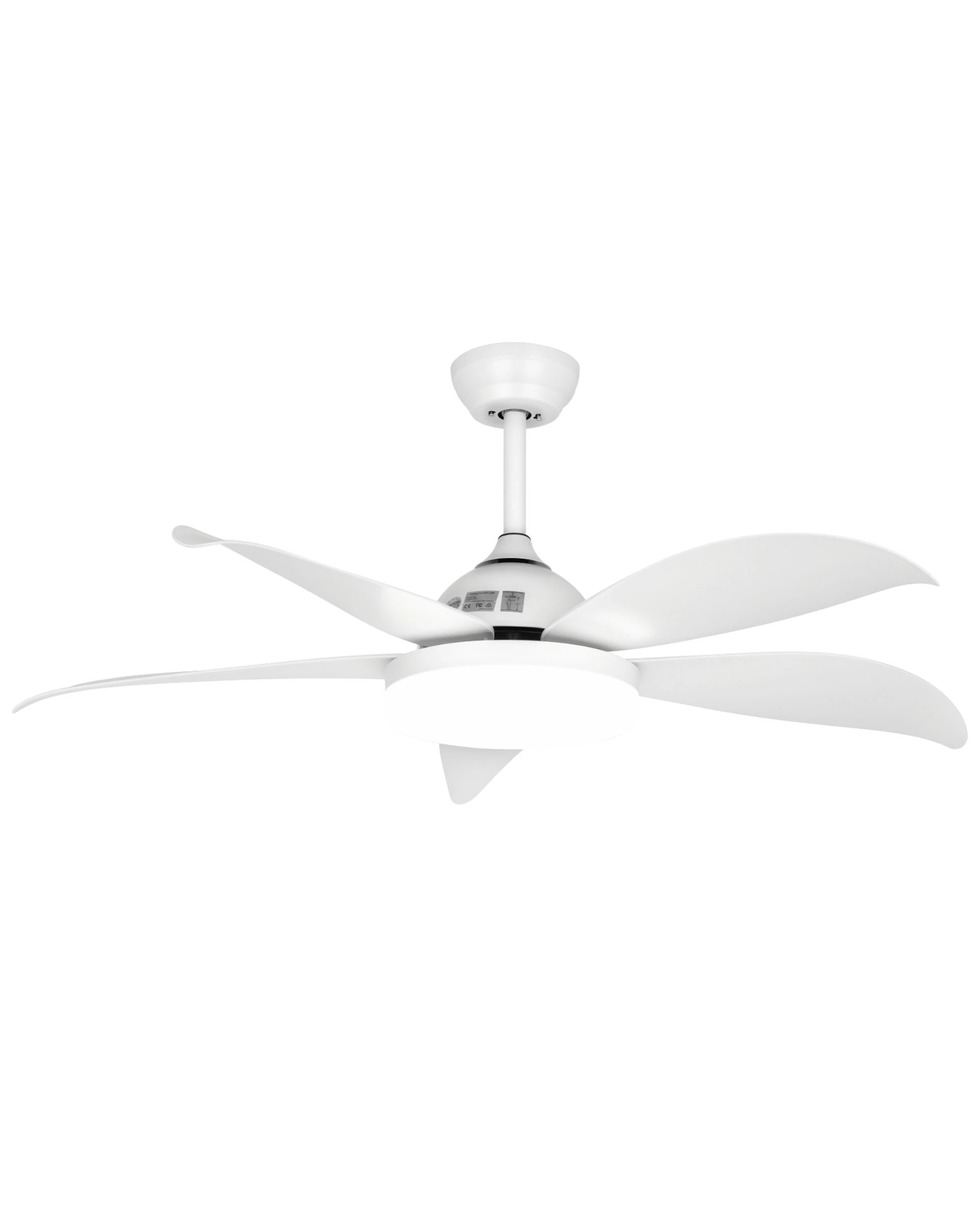 8 Advwin Ceiling Fans with 3-Color Light & 6 Speed,  with 5 Quiet DC Reversible Blades, 8 of 8