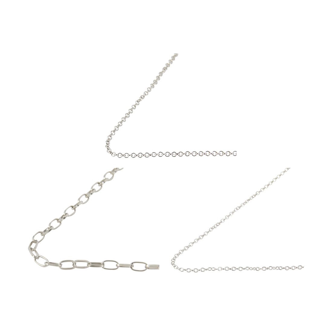 2 Jewellery Chain Set - Silver Look, 2 of 3