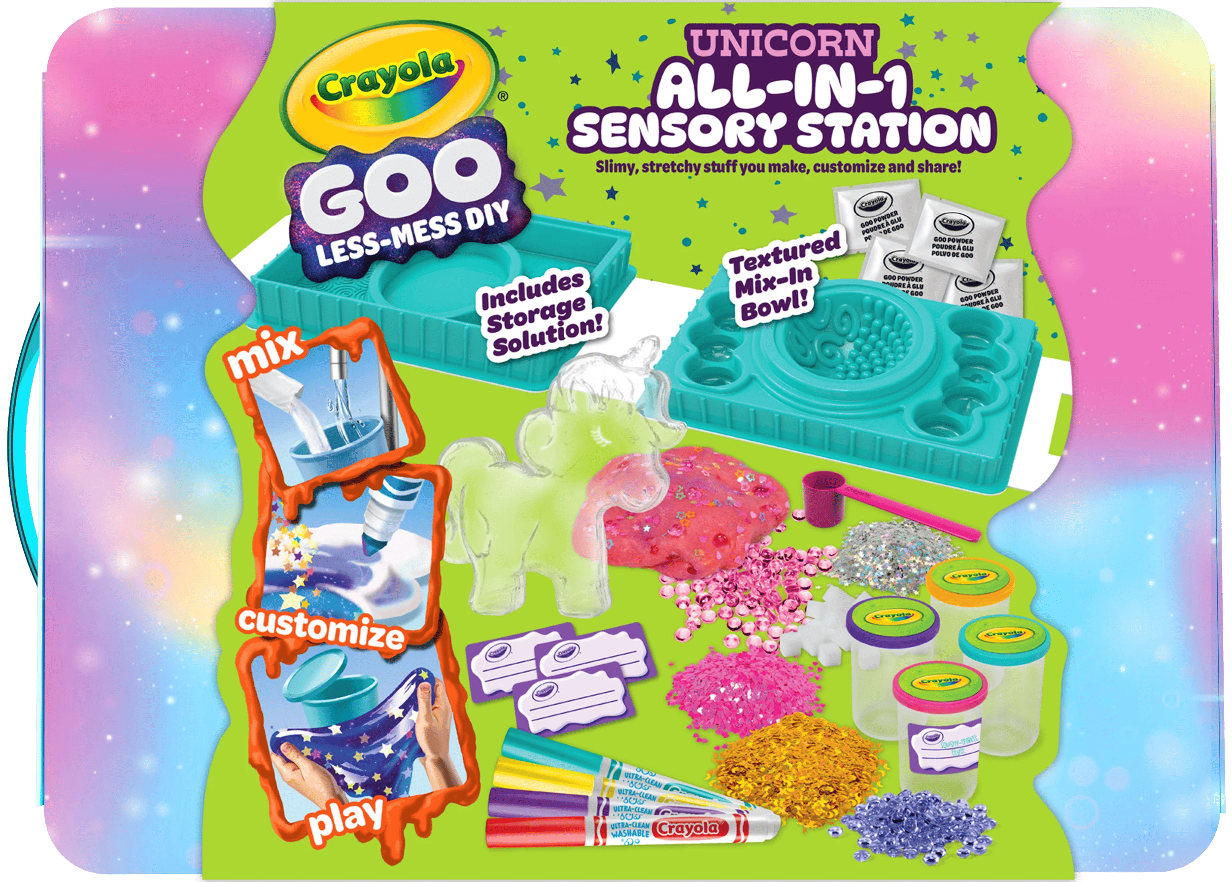 2 Crayola Goo All - in - 1 Sensory Station - Unicorn - Multi, 2 of 2