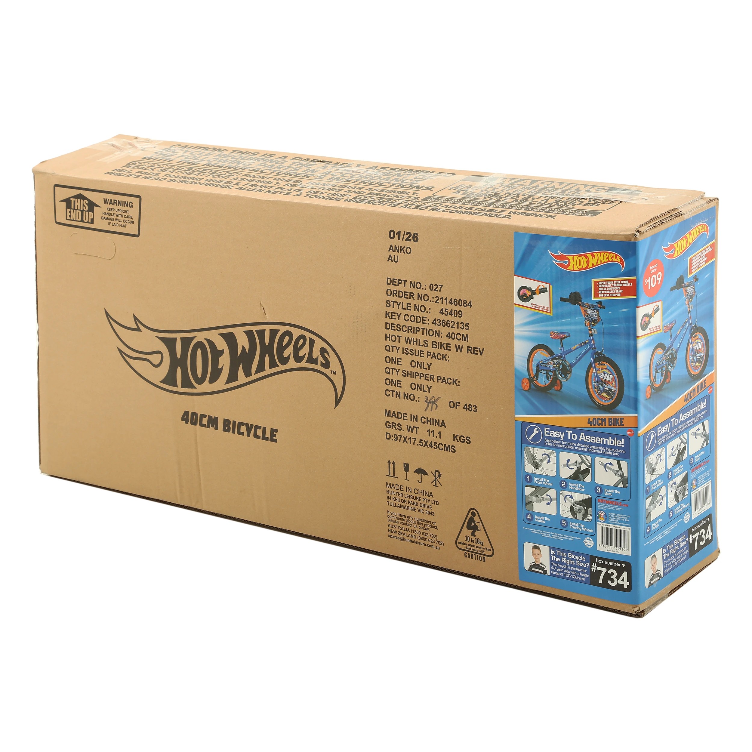 6 40cm Hot Wheels Bike with Rev Grip, 6 of 6