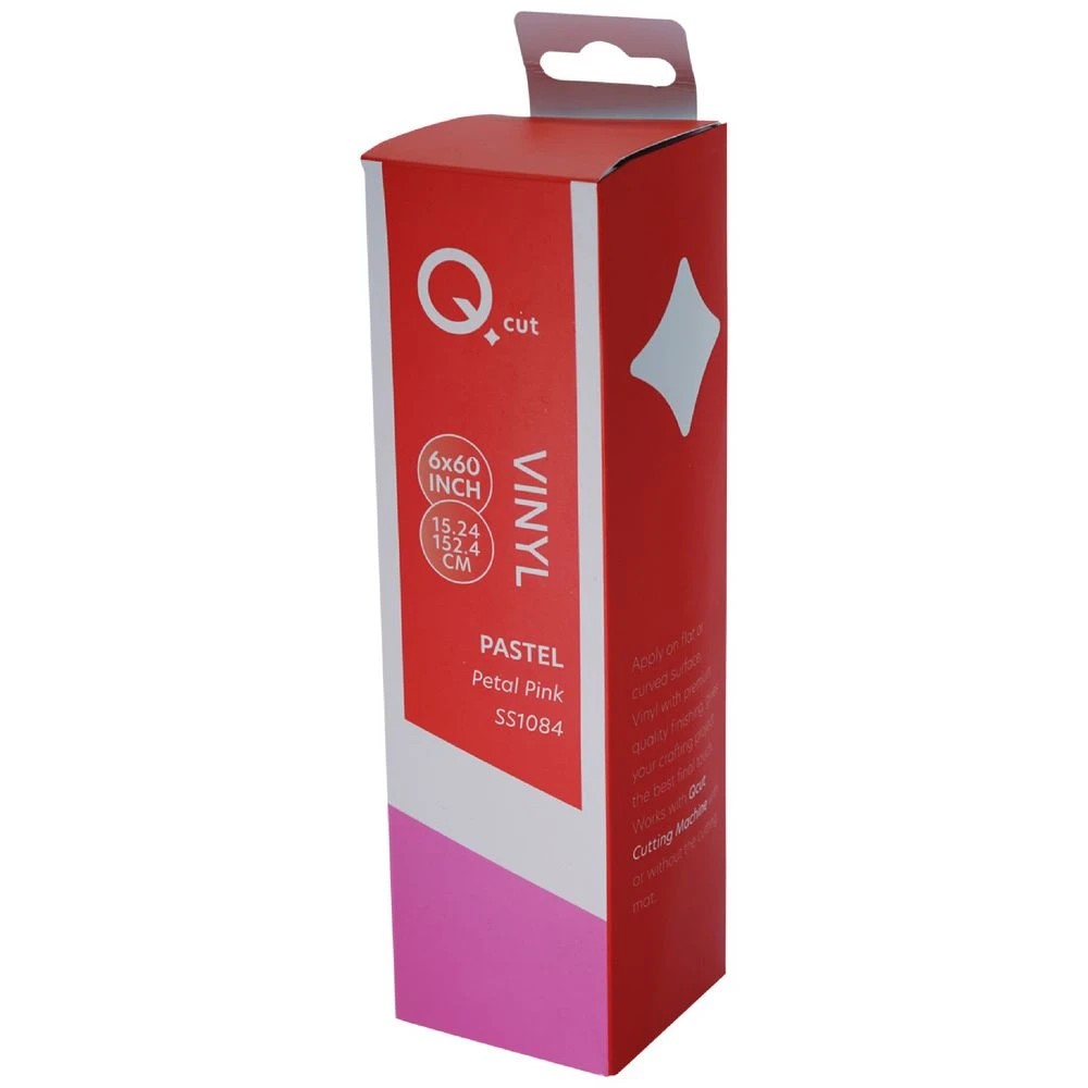 1 Qcut Classic Vinyl 6x6 Petal Pink Pastel, 1 of 3