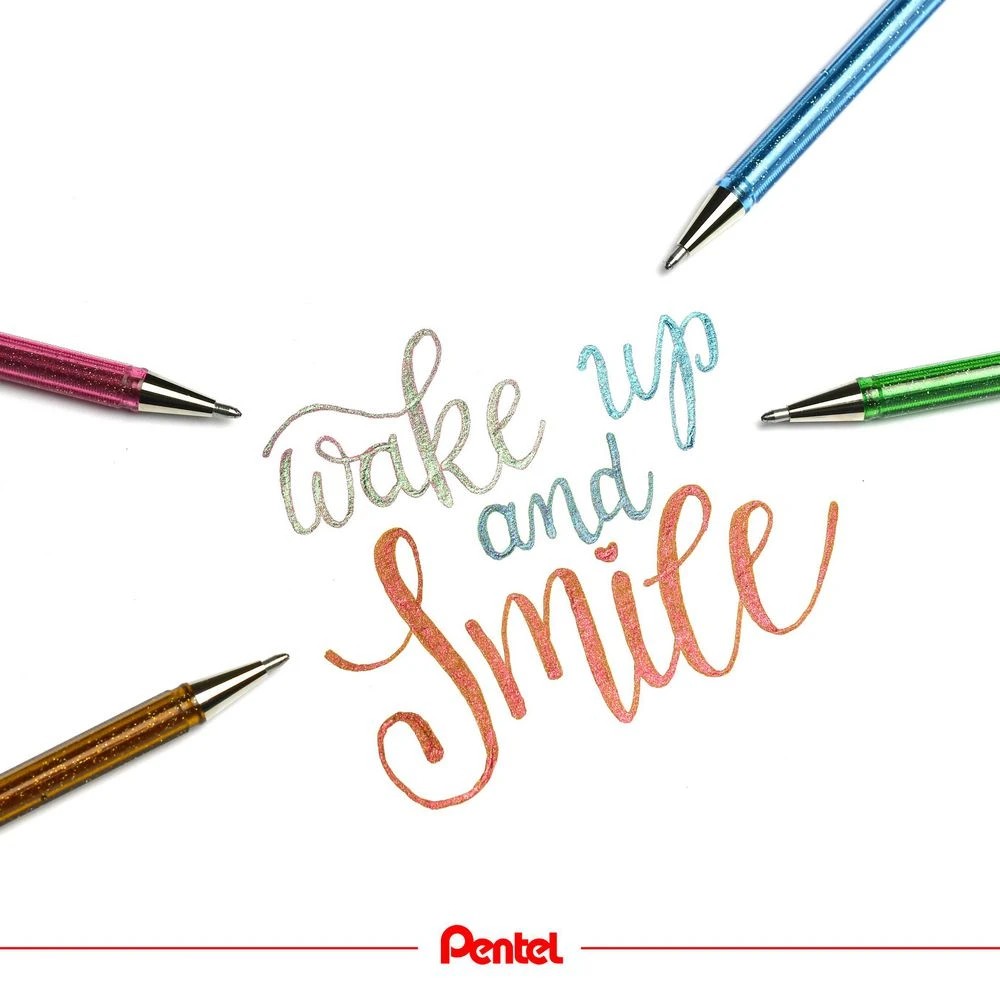 7 Pentel Hybrid Dual Metallic K110 Gel Pen Black, 7 of 8