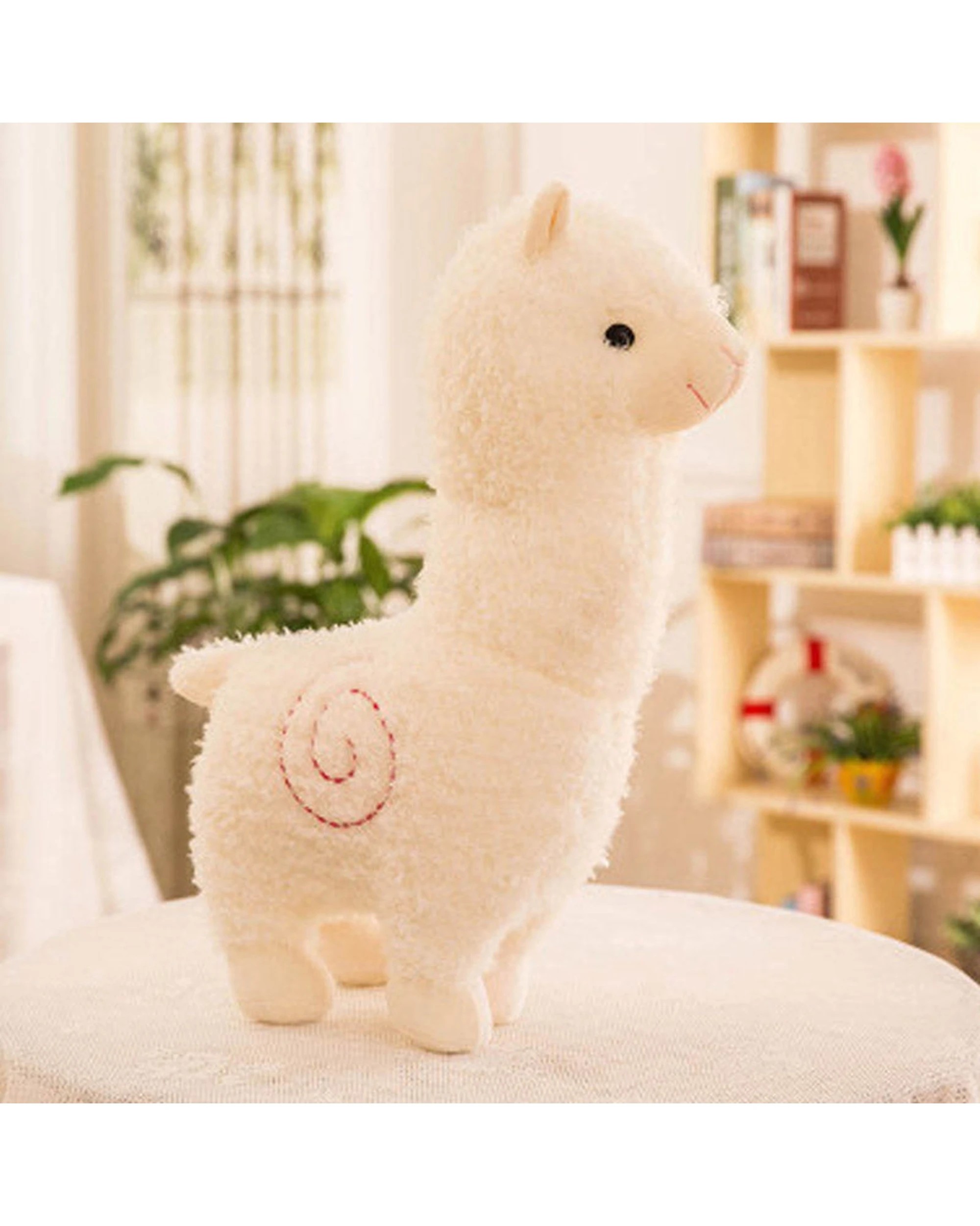 3 Cotton More Coral Fleece Polyester Large Alpaca Plush Toy 100cm - White, 3 of 3