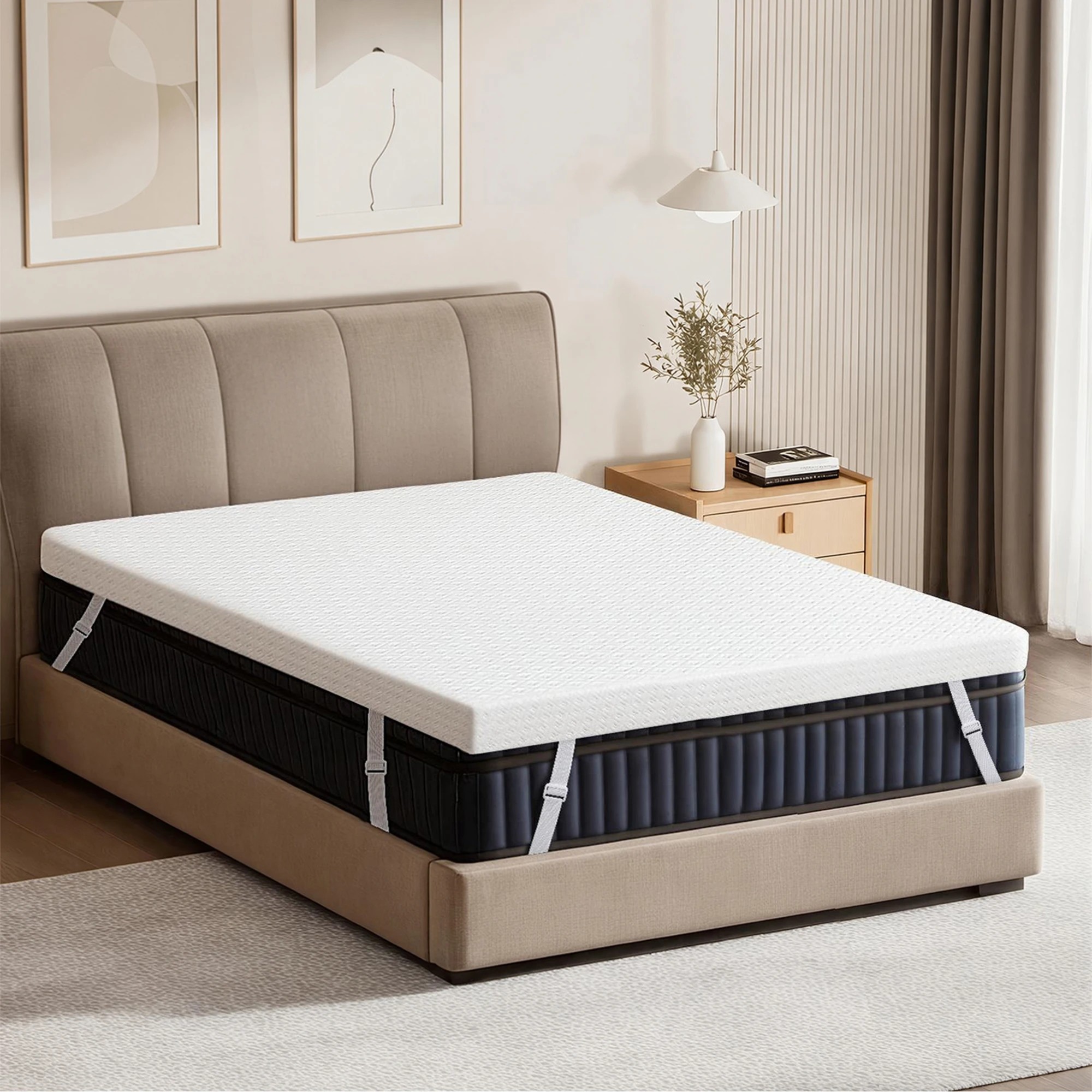 7 Dreamz 4 Inch Memory Foam Mattress Gel - King Bed, 7 of 9