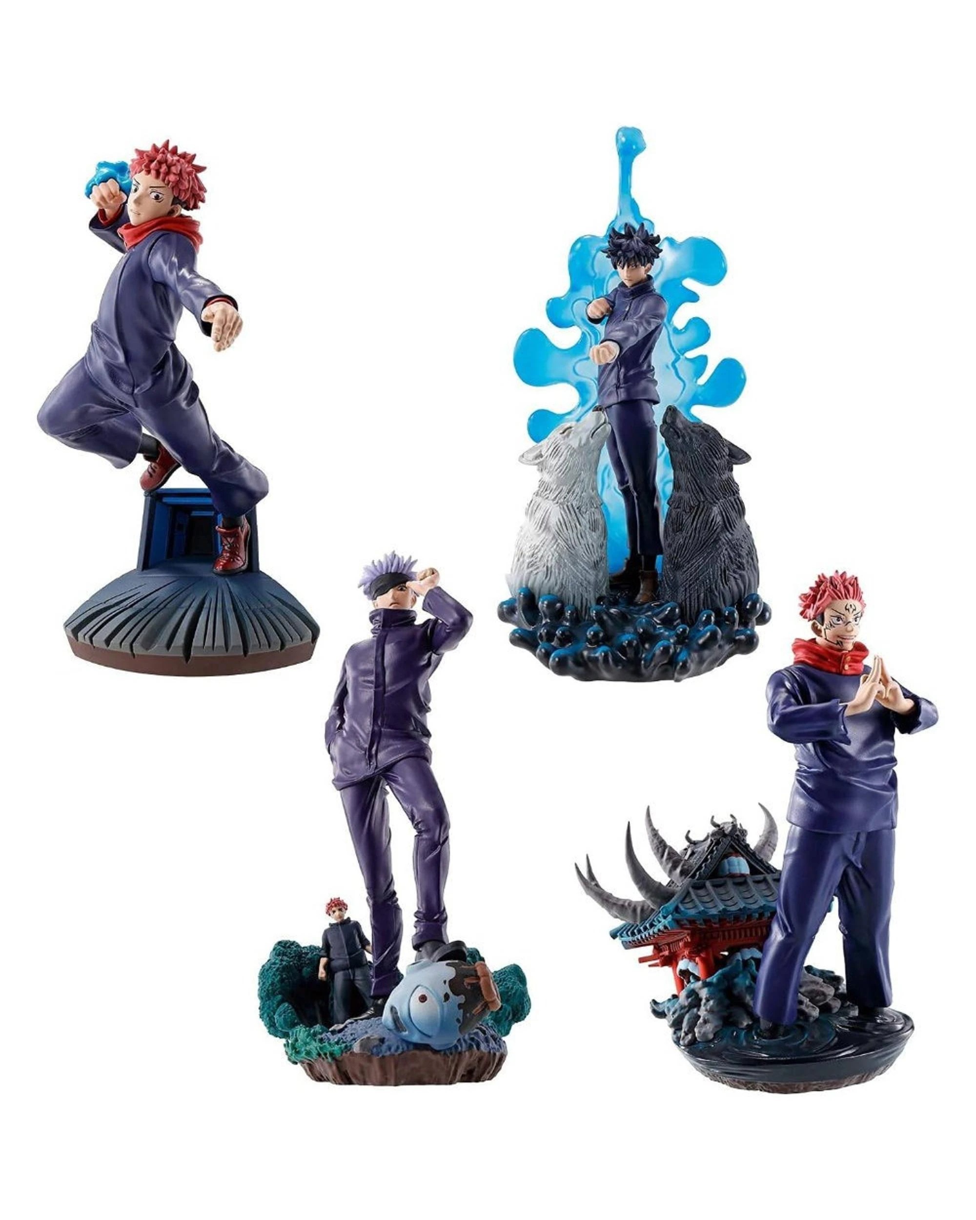 1 Megahouse Petitrama Jujutsu Kaisen Ryoiki Tenkai Vol. 1 Figures 4 Pack, 1 of 5