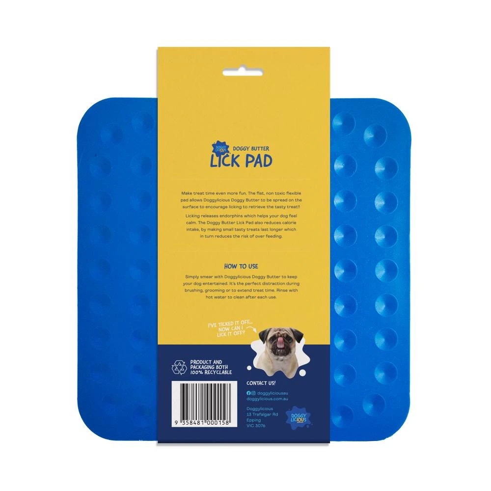 2 Doggylicious Doggy Butter Lick Pad Blue, 2 of 2