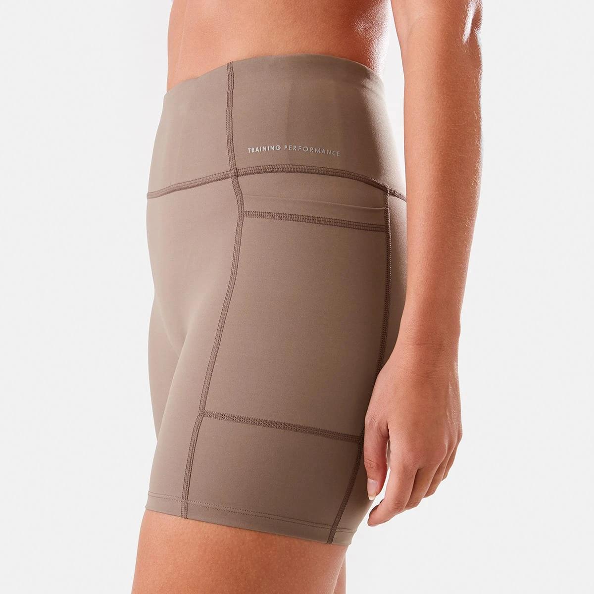 2 Active Womens Train Bike Shorts Wd Taupe, 2 of 6