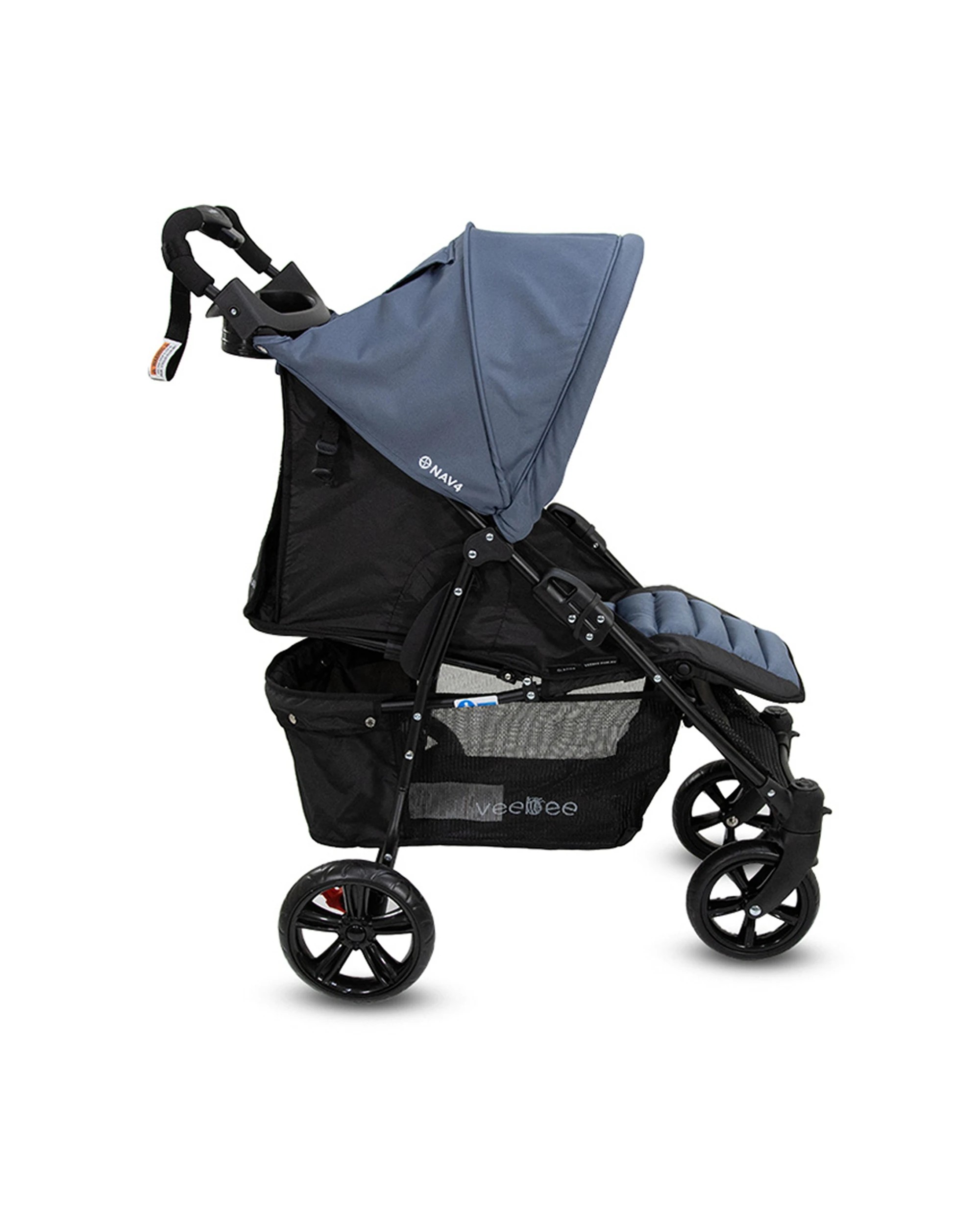 9 Veebee Nav 4 Foldable Baby Stroller Suitable From Birth Toddler Glacier Colour 100cm Stroller Pram Kit
 - Blue, 9 of 9