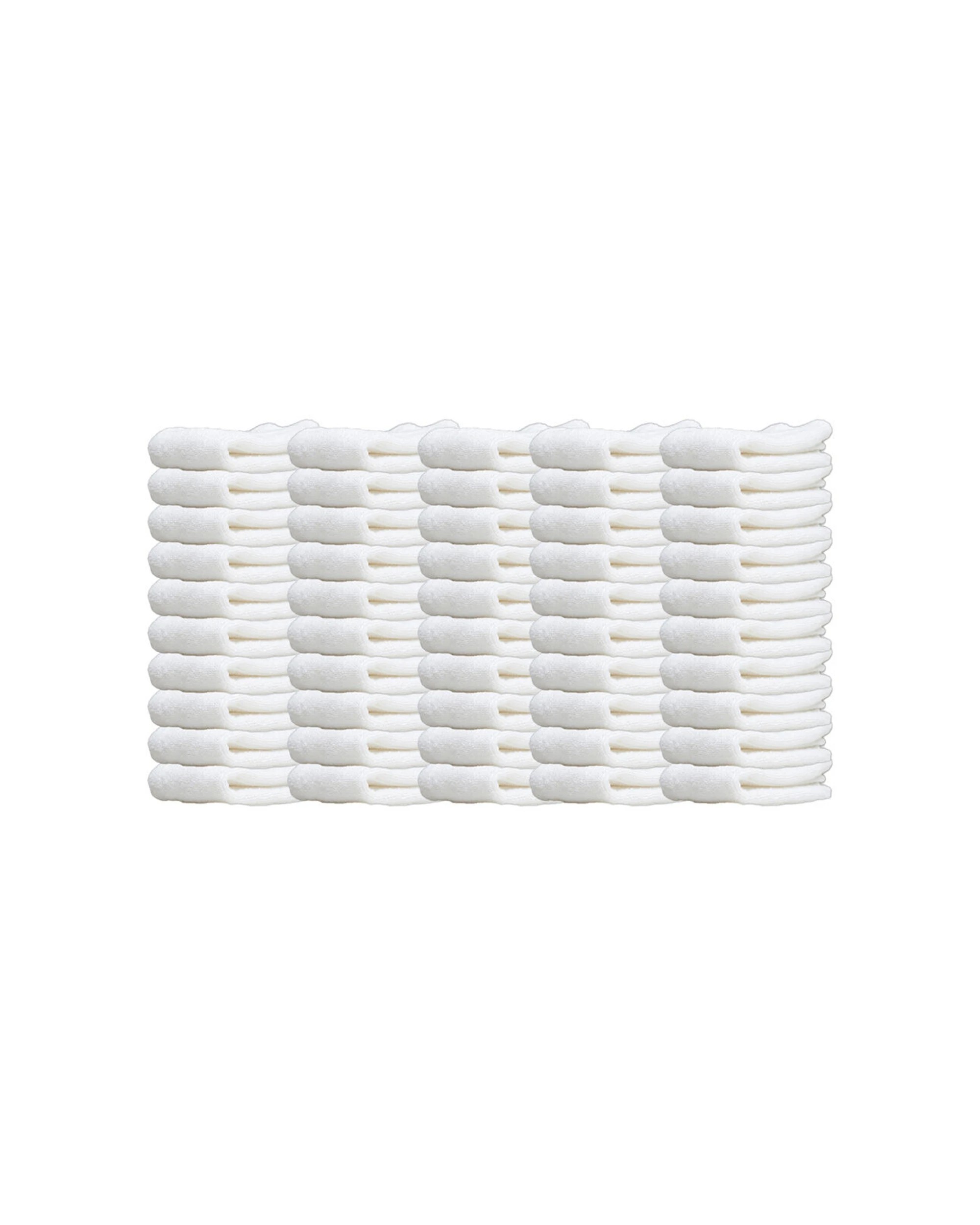 1 Jason Commercial J-Dry Supreme Face Washer 50PK 33x33cm 500GSM - White, 1 of 4