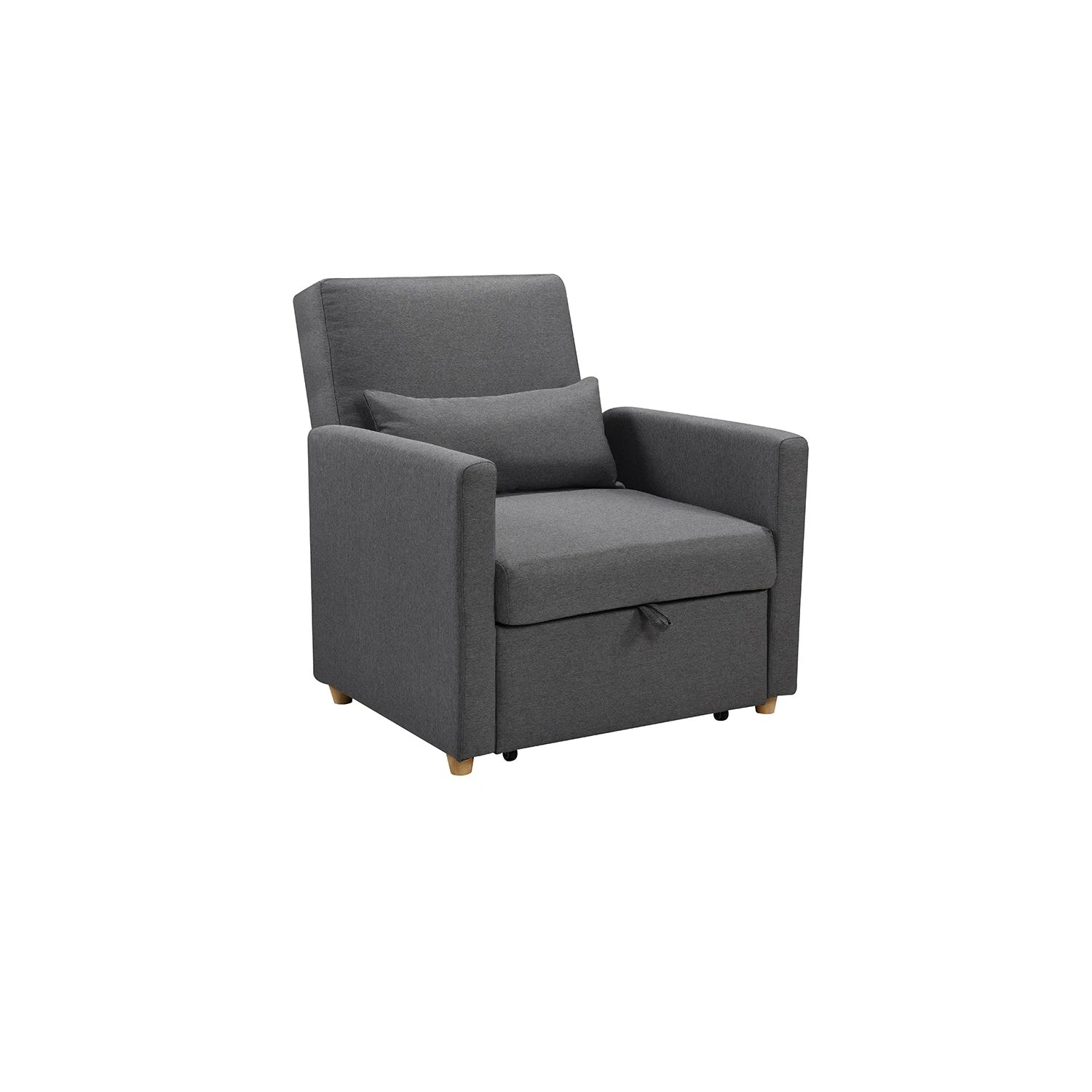 3 Foret Single Seater Pull-out Sofa Bed Lounge Adjustable Couch Furniture Recliner, 3 of 7