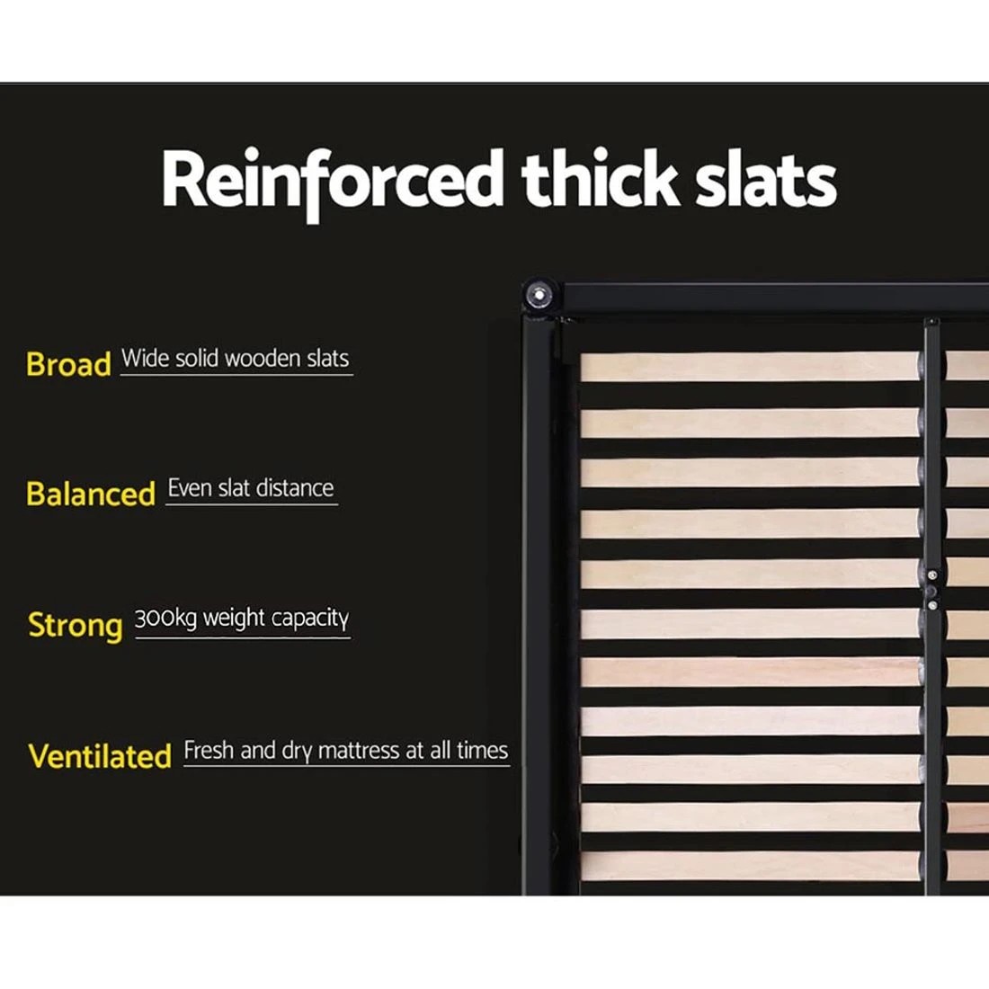 6 Artiss Bed Frame Double Size - Grey, 6 of 10