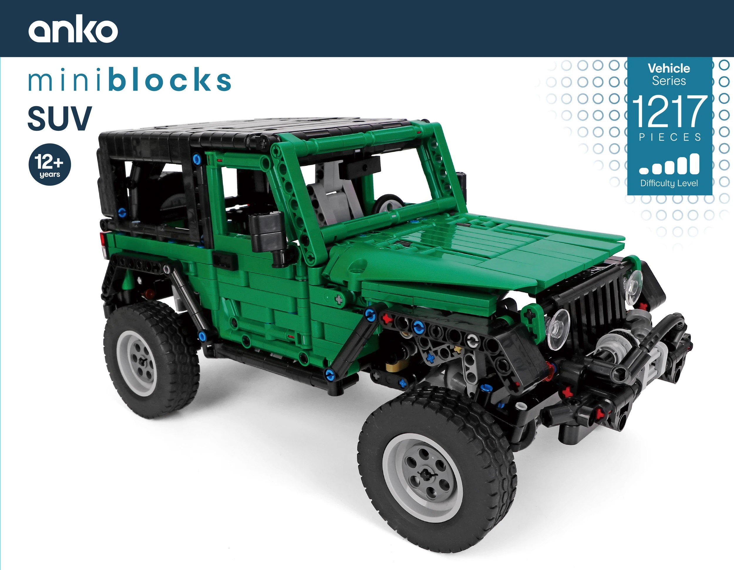 1 1217 Piece Mini Blocks Vehicle Series: SUV, 1 of 3