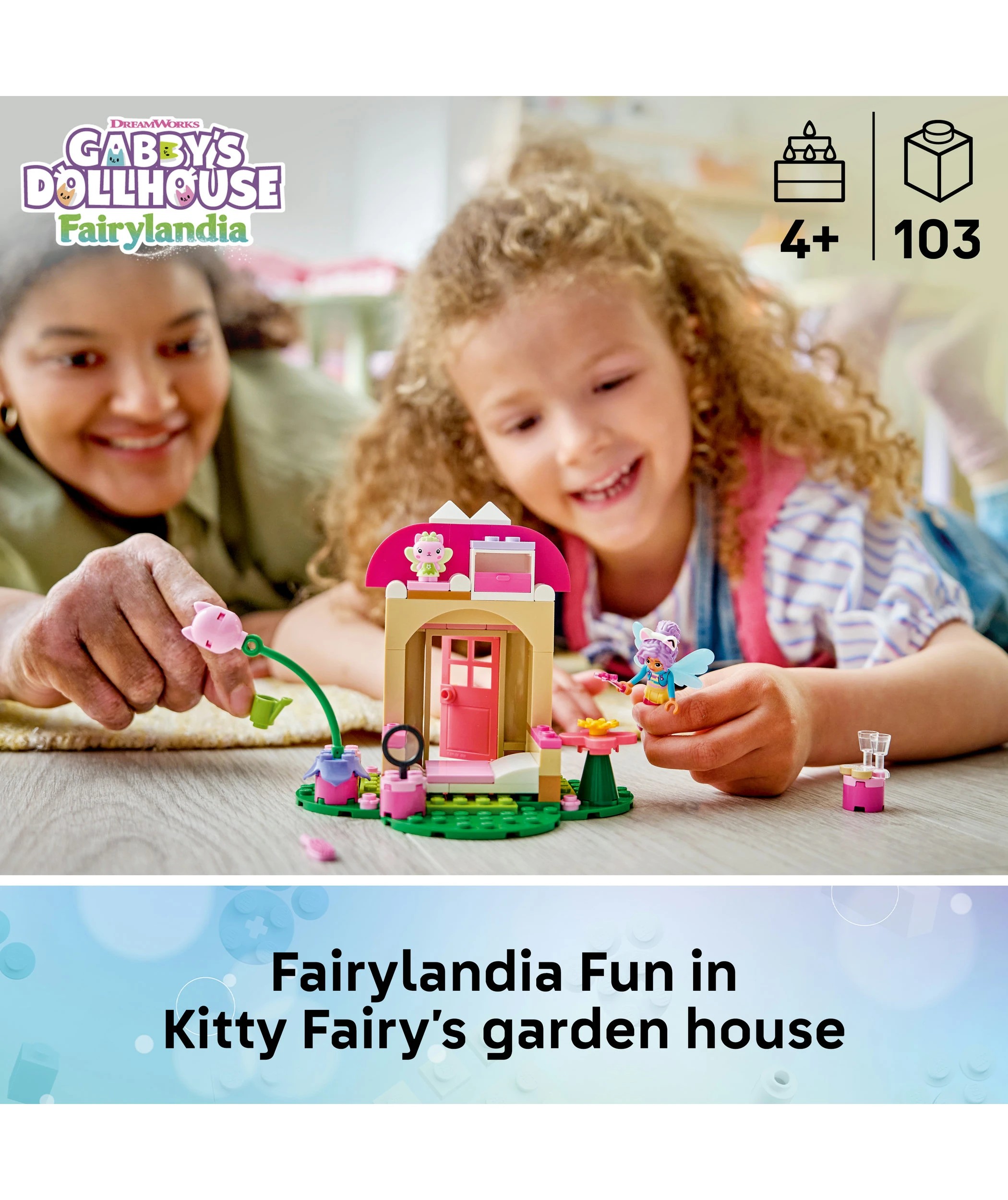 3 LEGO Gabby's Dollhouse Kitty Fairy's Garden House 11212, 3 of 10