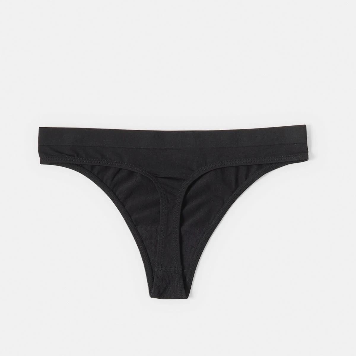 5 Ultra Smooth Seamfree G-String Briefs BLACK, 5 of 6