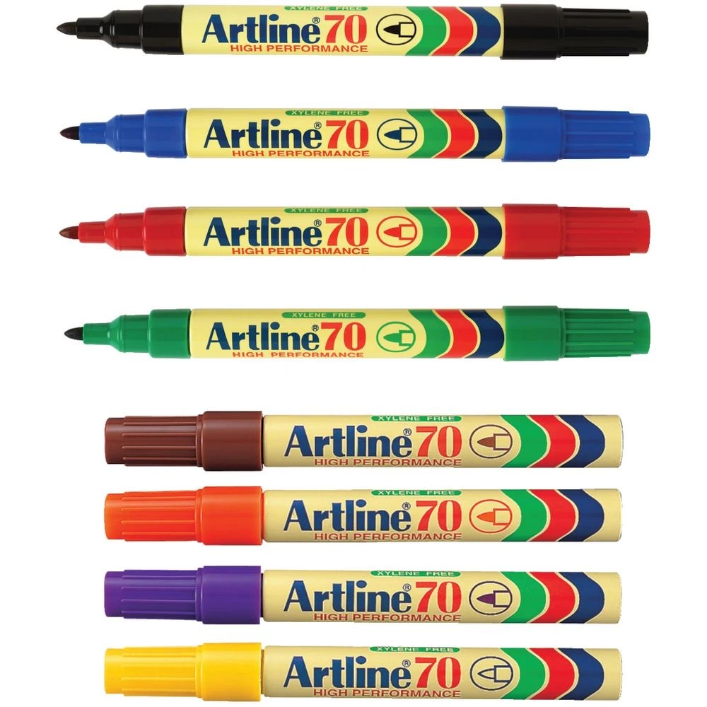 2 Artline 70 Permanent Markers Assorted 12 Pack, 2 of 3