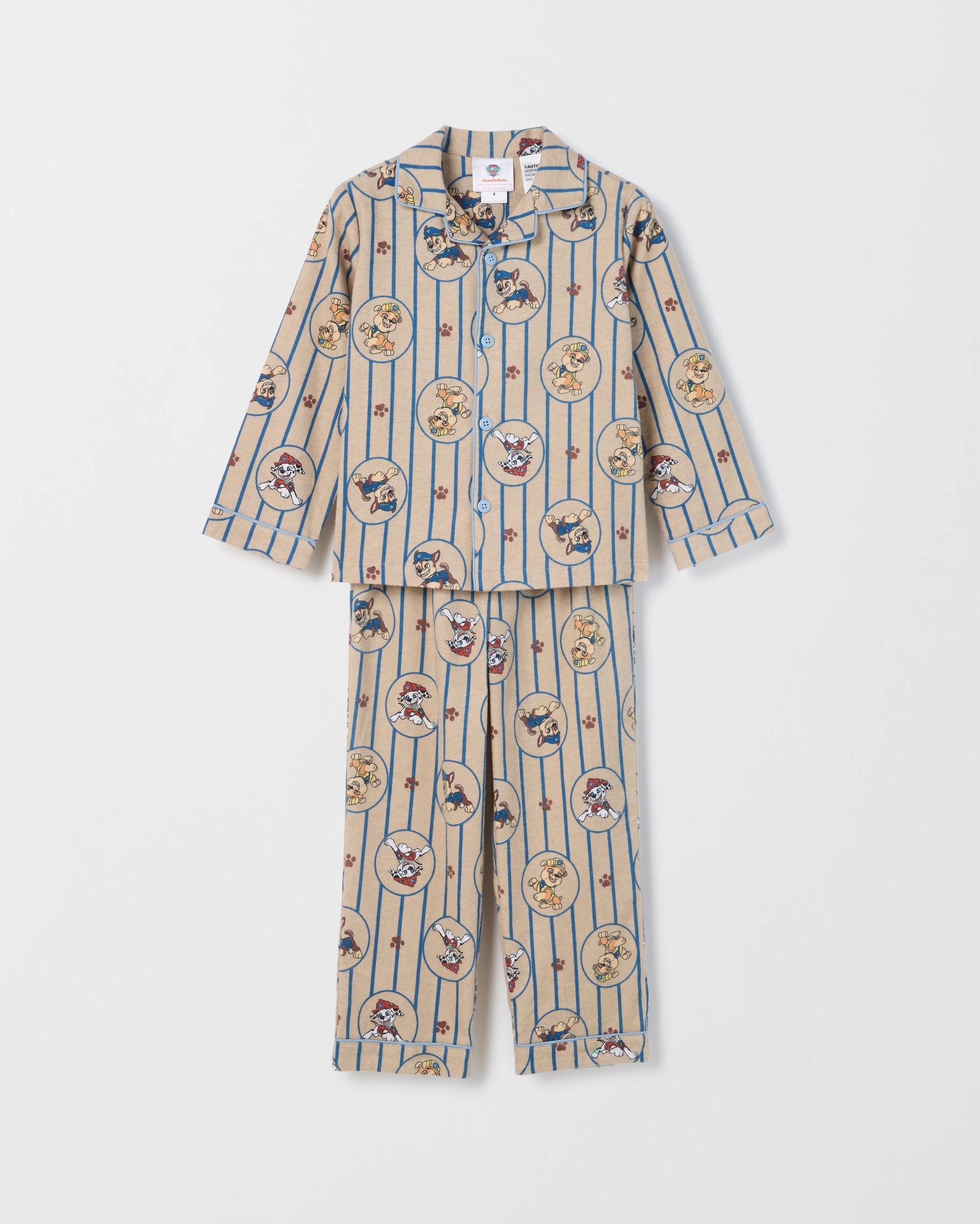 1 Paw Patrol Australian Cotton Younger Boys Flannelette Pyjama Set PAW PATROL, 1 of 4