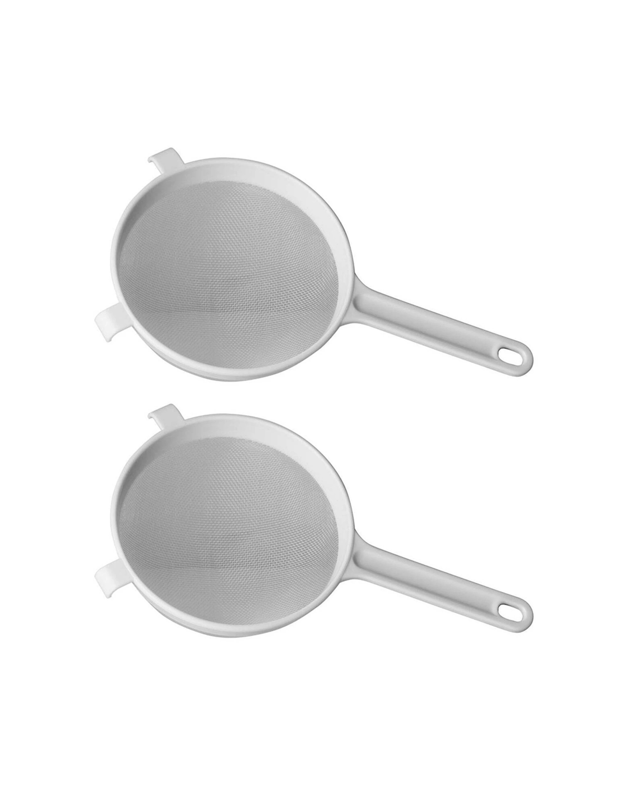 1 Avanti 2PK 20cm Plastic Mesh Strainer Cooking Utensil Ergonomic Handle - White, 1 of 1