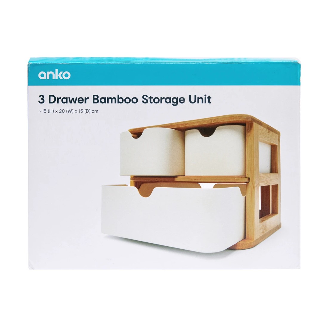 8 3 Drawer Bamboo Storage Unit, 8 of 8