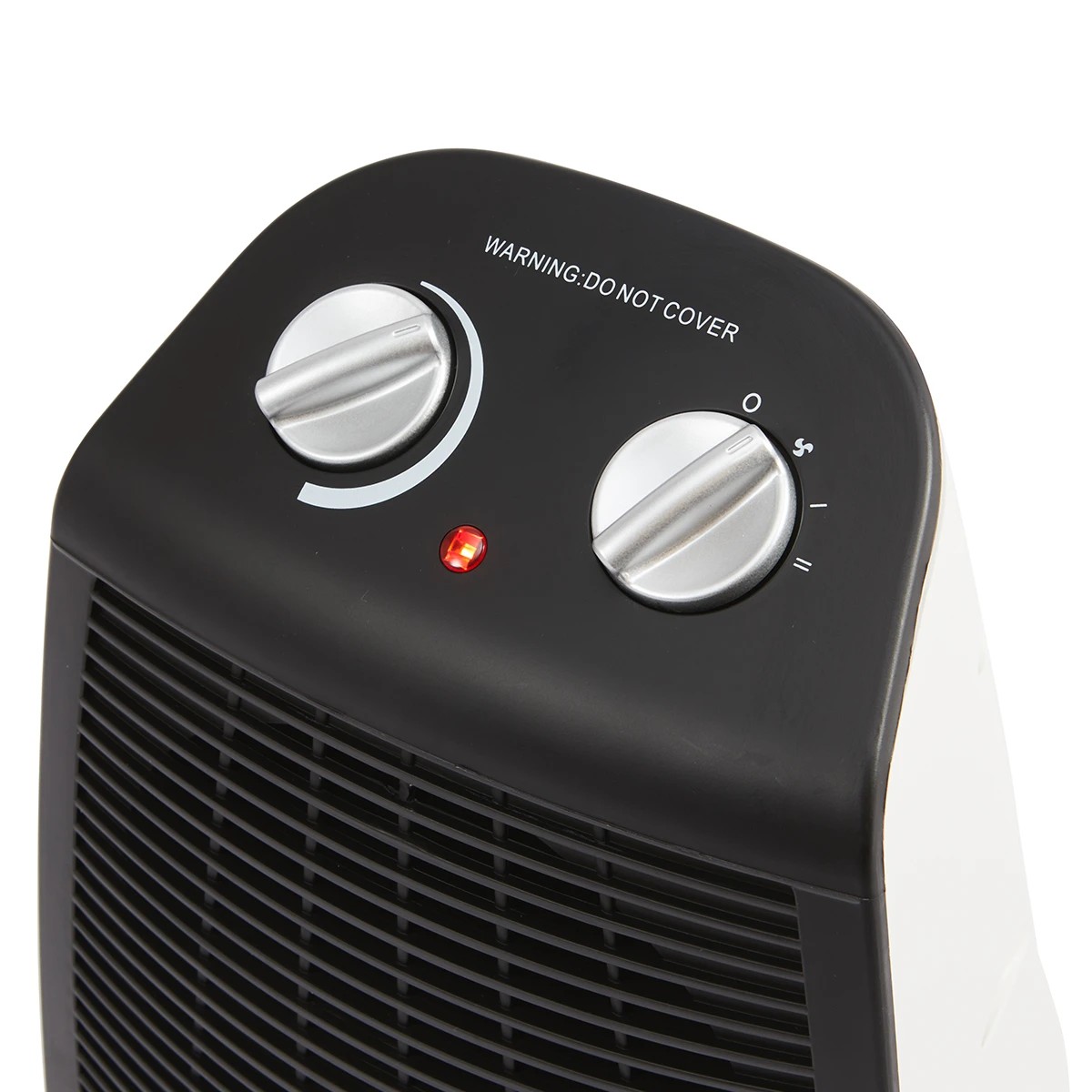2 Oscillating Fan Heater - Black and White, 2 of 9