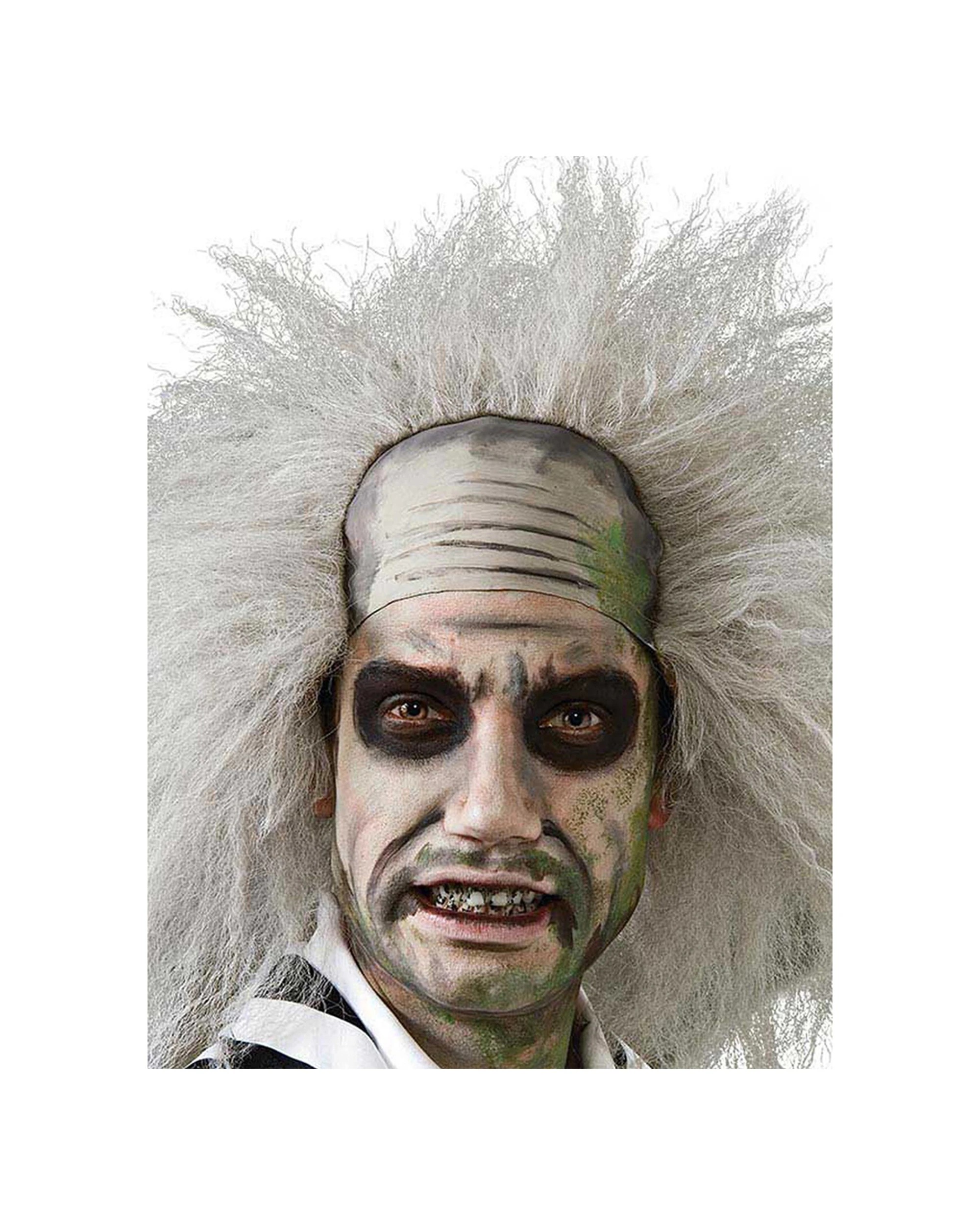 2 Beetlejuice Hair Wig Adult Dress Up Party Costume - Grey, 2 of 2