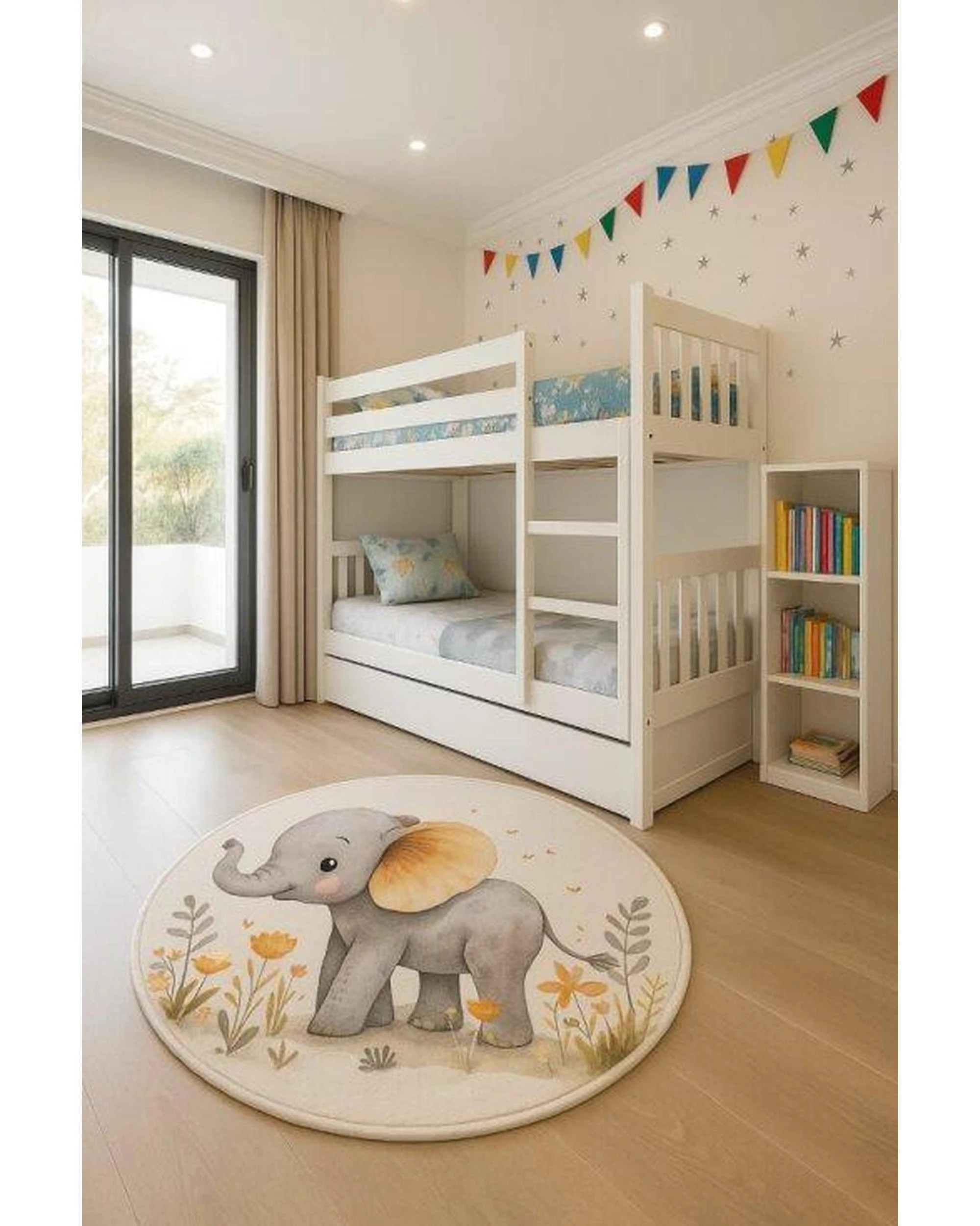 5 La Grace Home Elephant Plush Mat - 160x160cm, 5 of 5