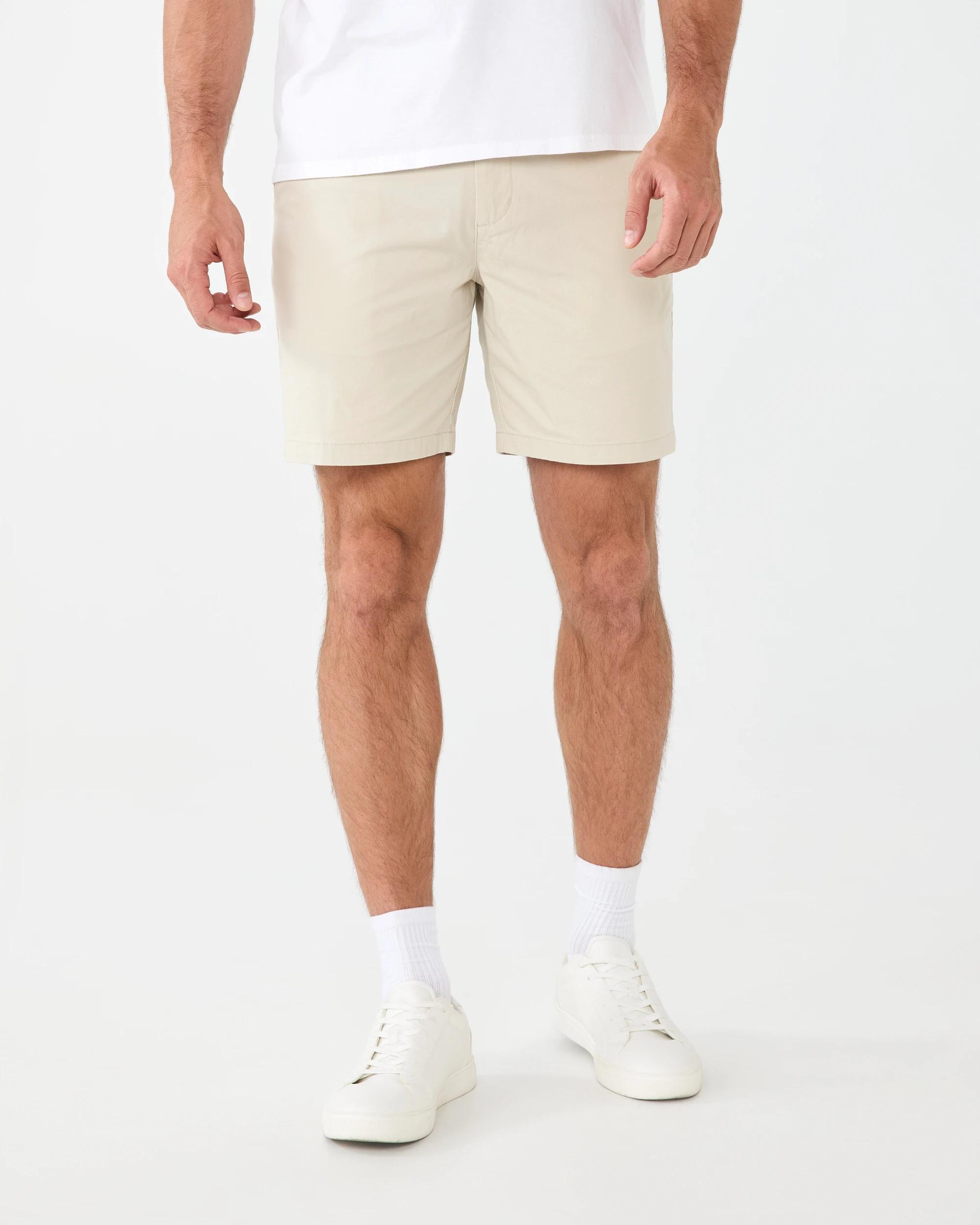 7 Slim Stretch Chino Shorts Bge Ntrl, 7 of 7