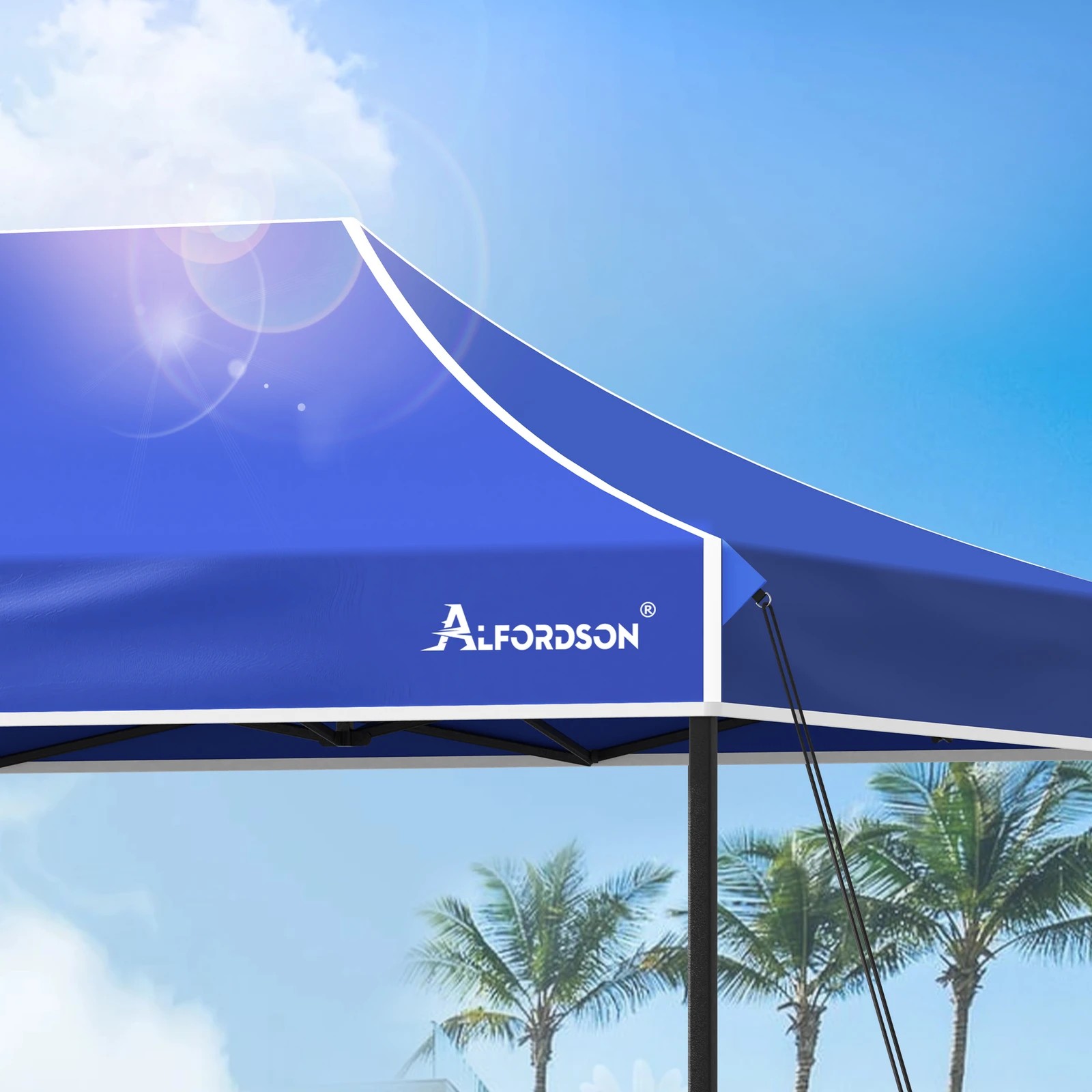 5 Alfordson Gazebo 4.5x3m Pop Up Marquee 600D Oxford Folding Outdoor Tent - Blue, 5 of 10