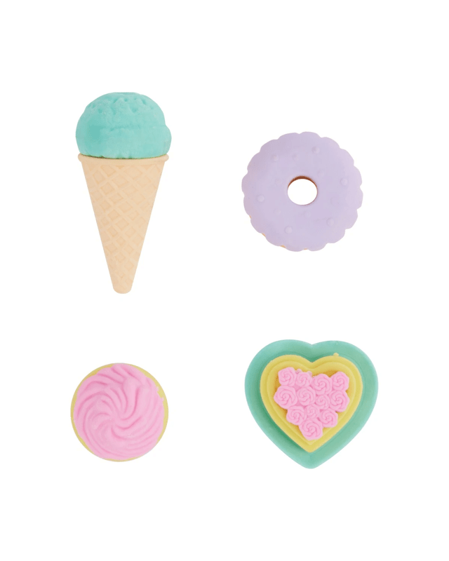 4 Pack 3D Erasers - Asso