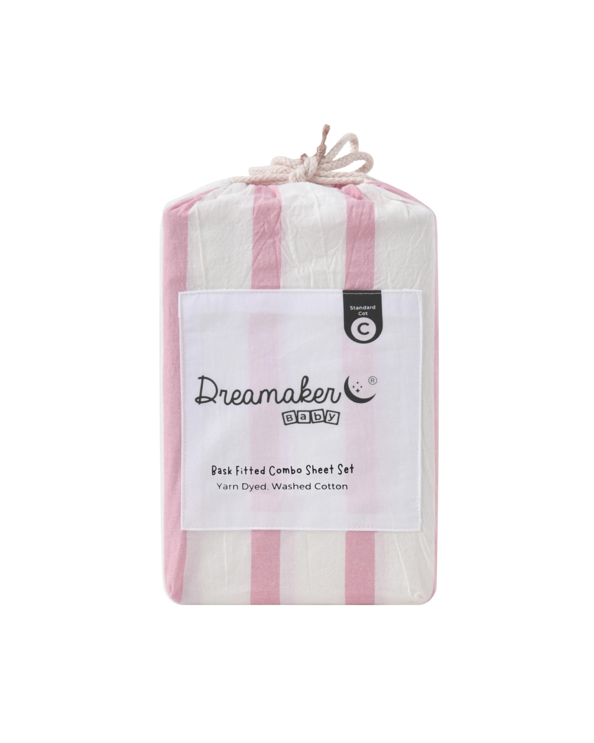 7 Dreamaker Baby Bask Washed Cotton Yarn Dyed Stripe Combo Set - COT Size - Pink Pearl, 7 of 7