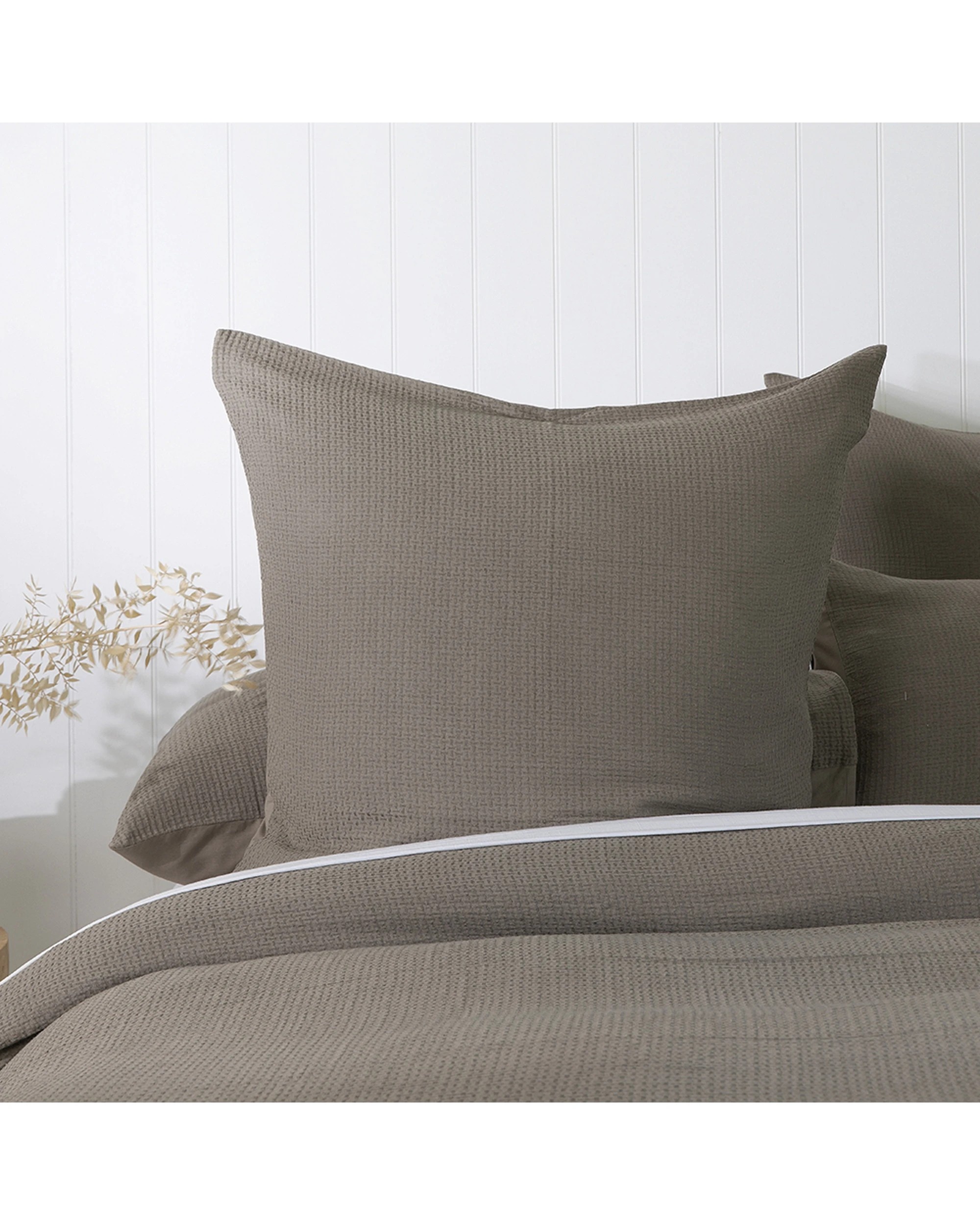 3 Bambury Home Living Decorative Euro Pillowcase Boyd Cotton Woven - Grey, 3 of 5
