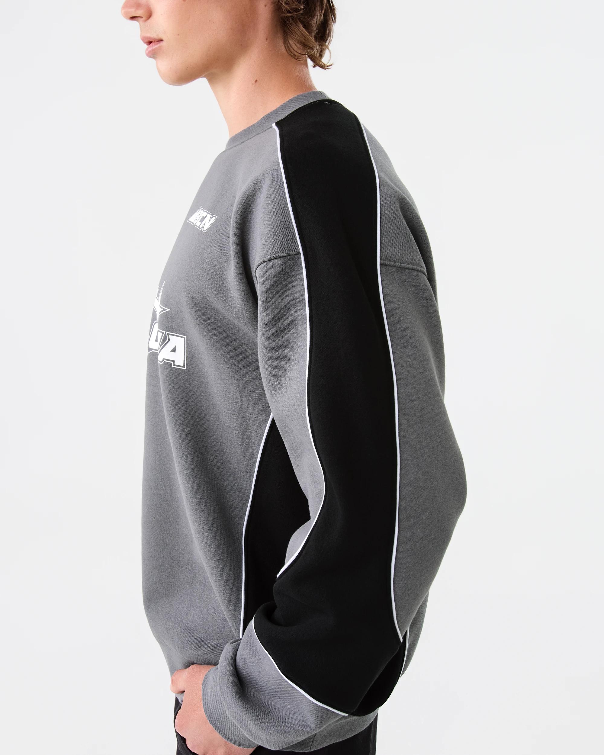 7 Spliced Crew Neck Sweatshirt Gry Brclna, 7 of 9