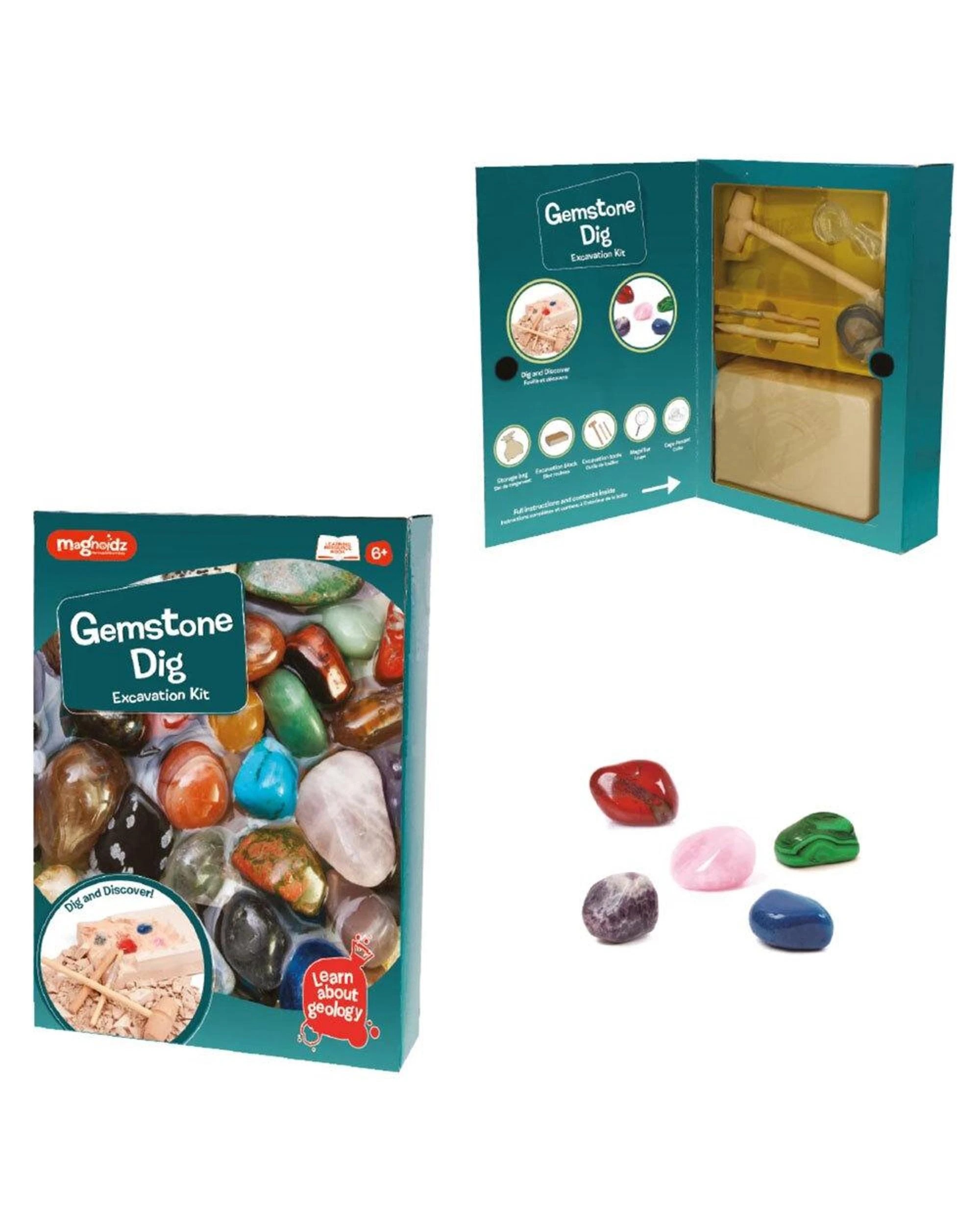 1 Magnoidz Gemstone Dig Excavation Kit, 1 of 1