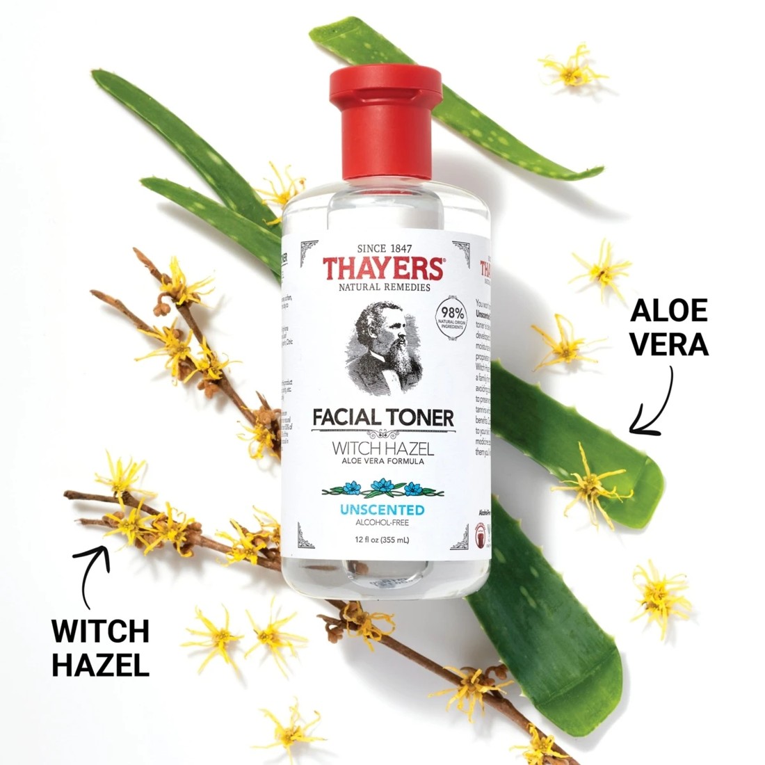 4 Thayers Unscented Alcohol Free Facial Toner 355ml - Witch Hazel and Aloe Vera, 4 of 6