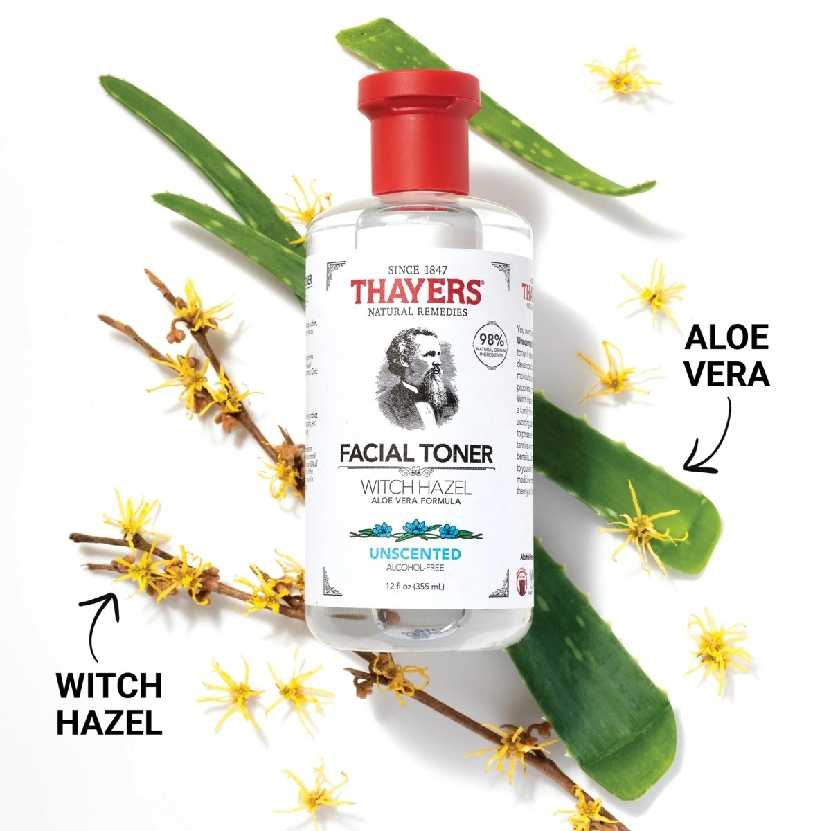 4 Thayers Unscented Alcohol Free Facial Toner 355ml - Witch Hazel and Aloe Vera, 4 of 6