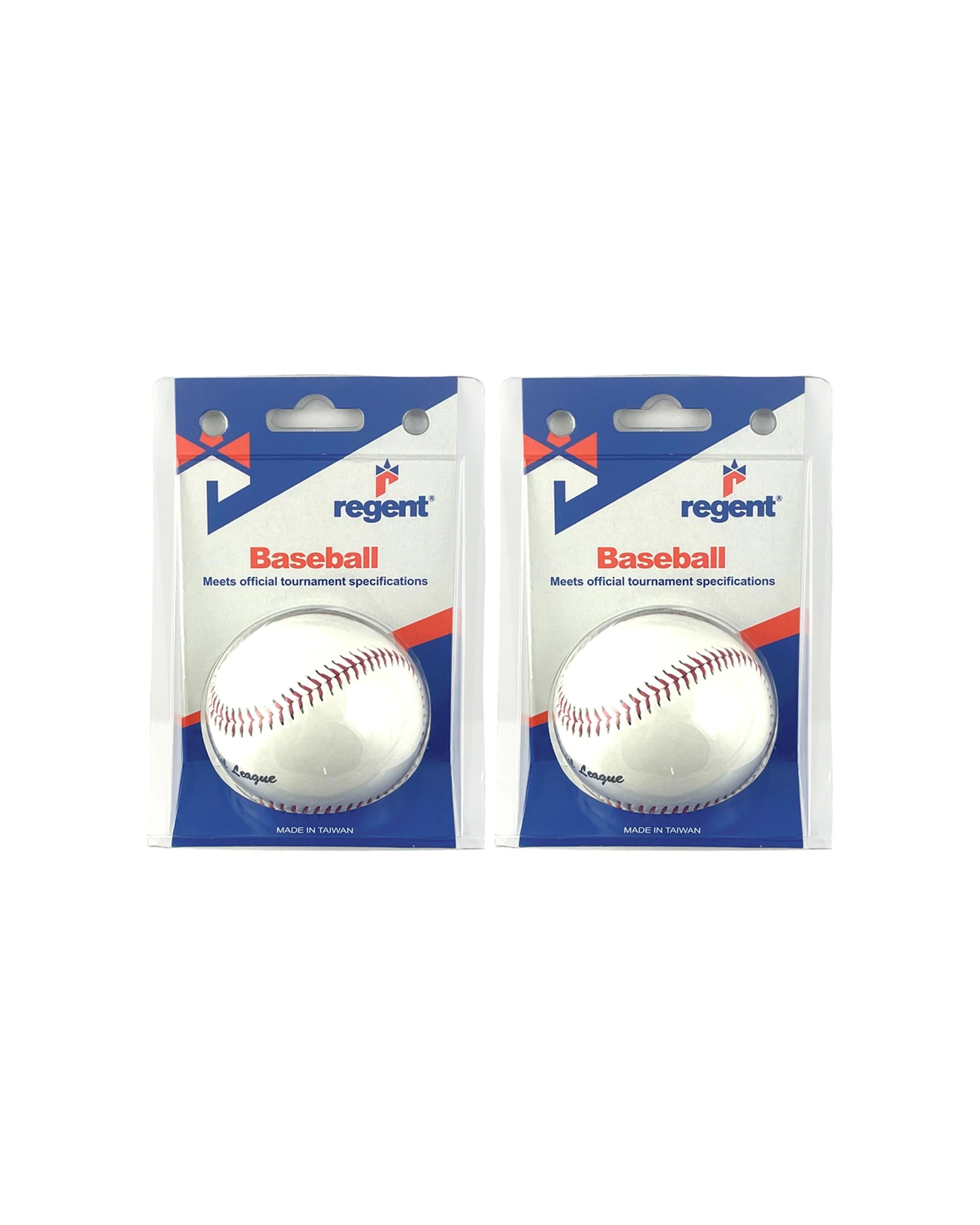 1 Regent 2PK 9 Inch Parahyde Baseballs Outdoor Sports Training Ball Nylon - White, 1 of 2