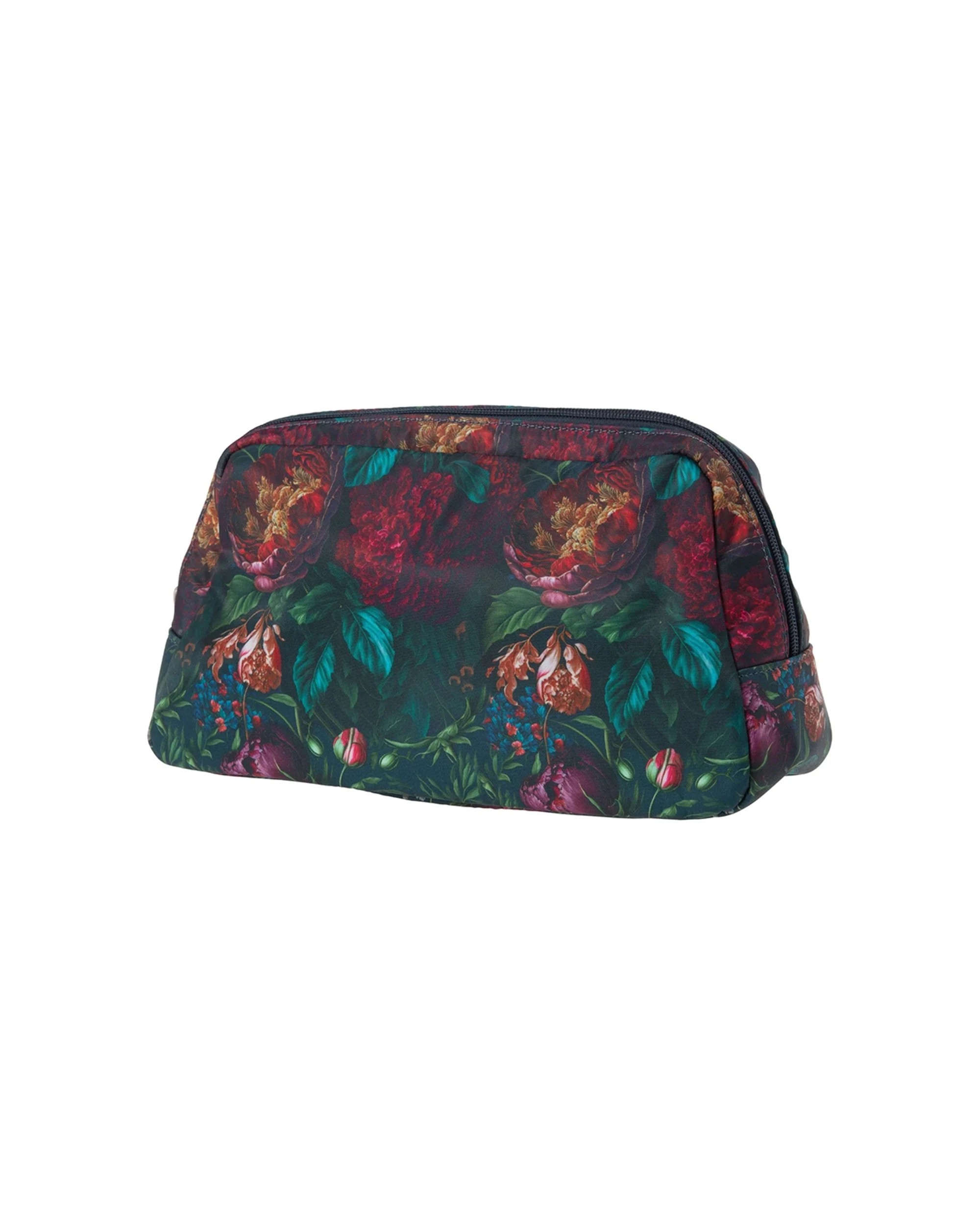 1 Bramble Bay Vintage Floriade Bouquet Wash Cosmetic Bag Travel - Green, 1 of 1