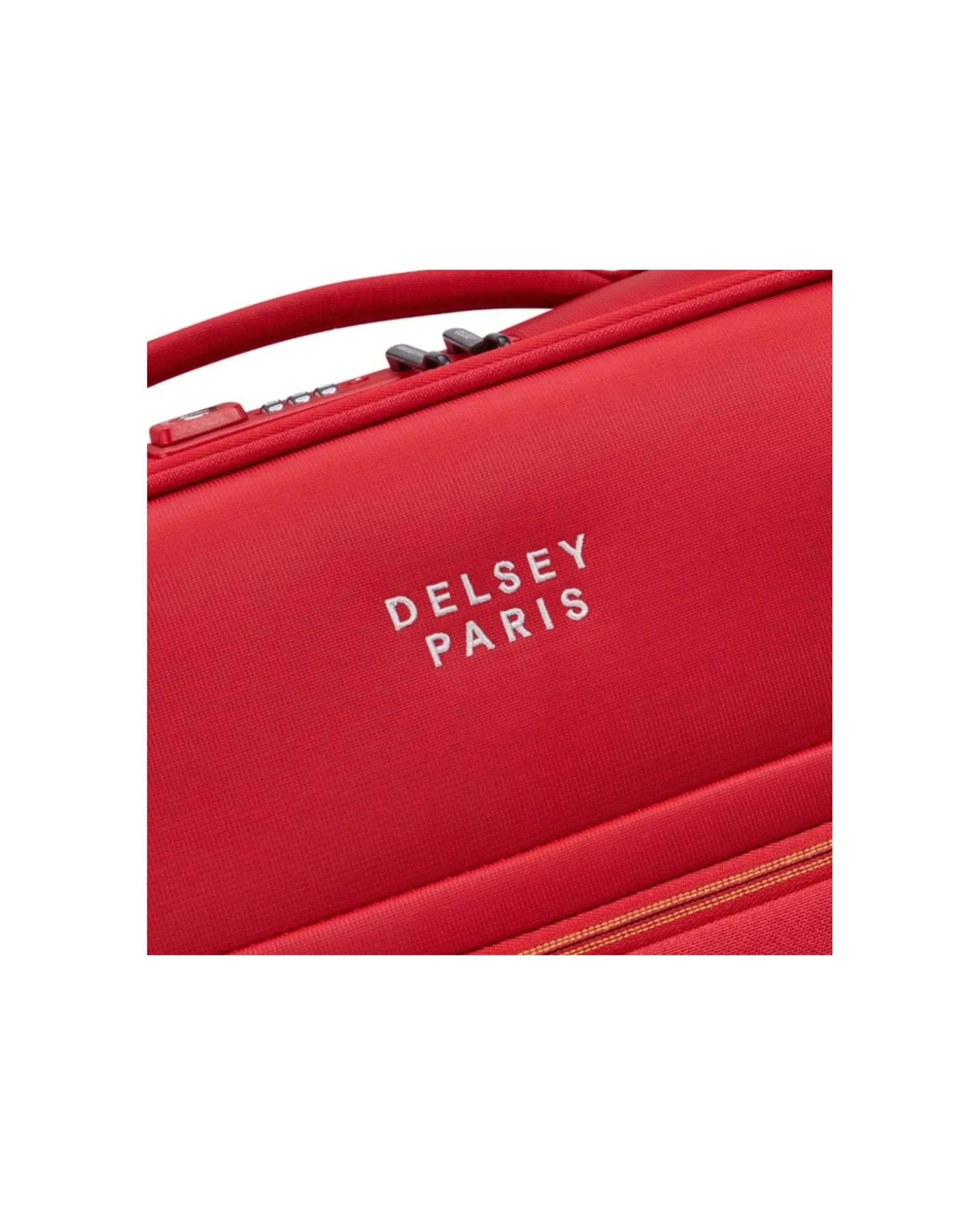 7 Delsey Luggage Brochant 3 Large 78cm Expandable Travel Luggage Suitcase TSA Lock - Red, 7 of 7
