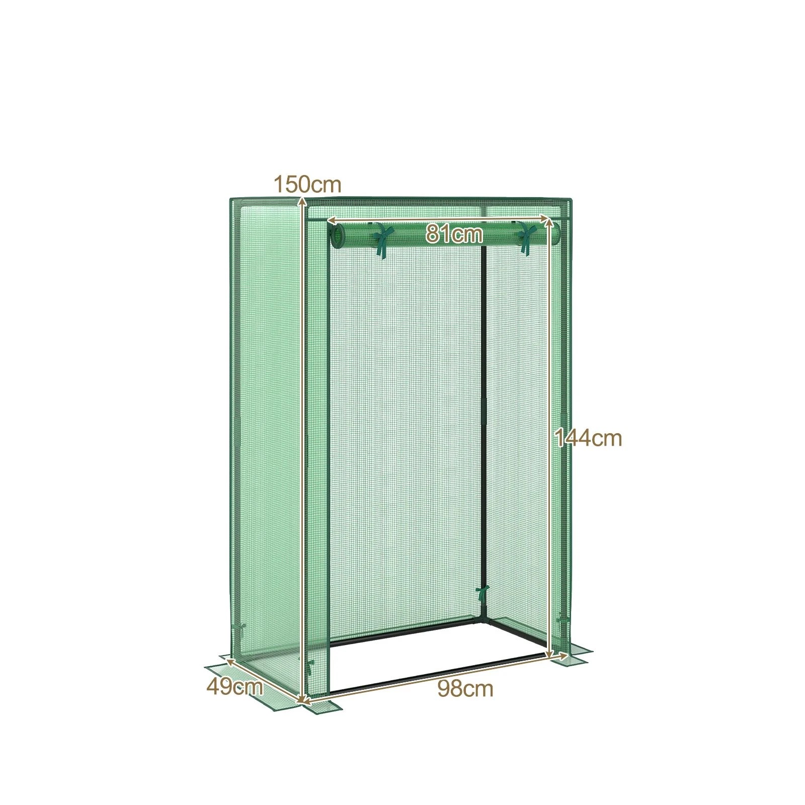 4 Costway Portable Mini Greenhouse Waterproof Tomato Green House Garden Shed, 4 of 4