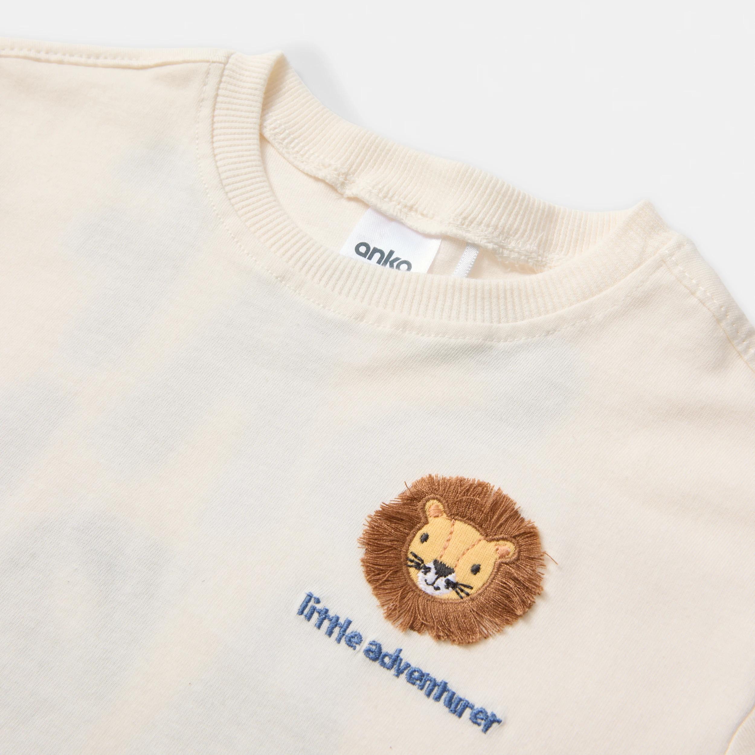 8 3 Pack Short Sleeve T-shirt BROWN LION, 8 of 8