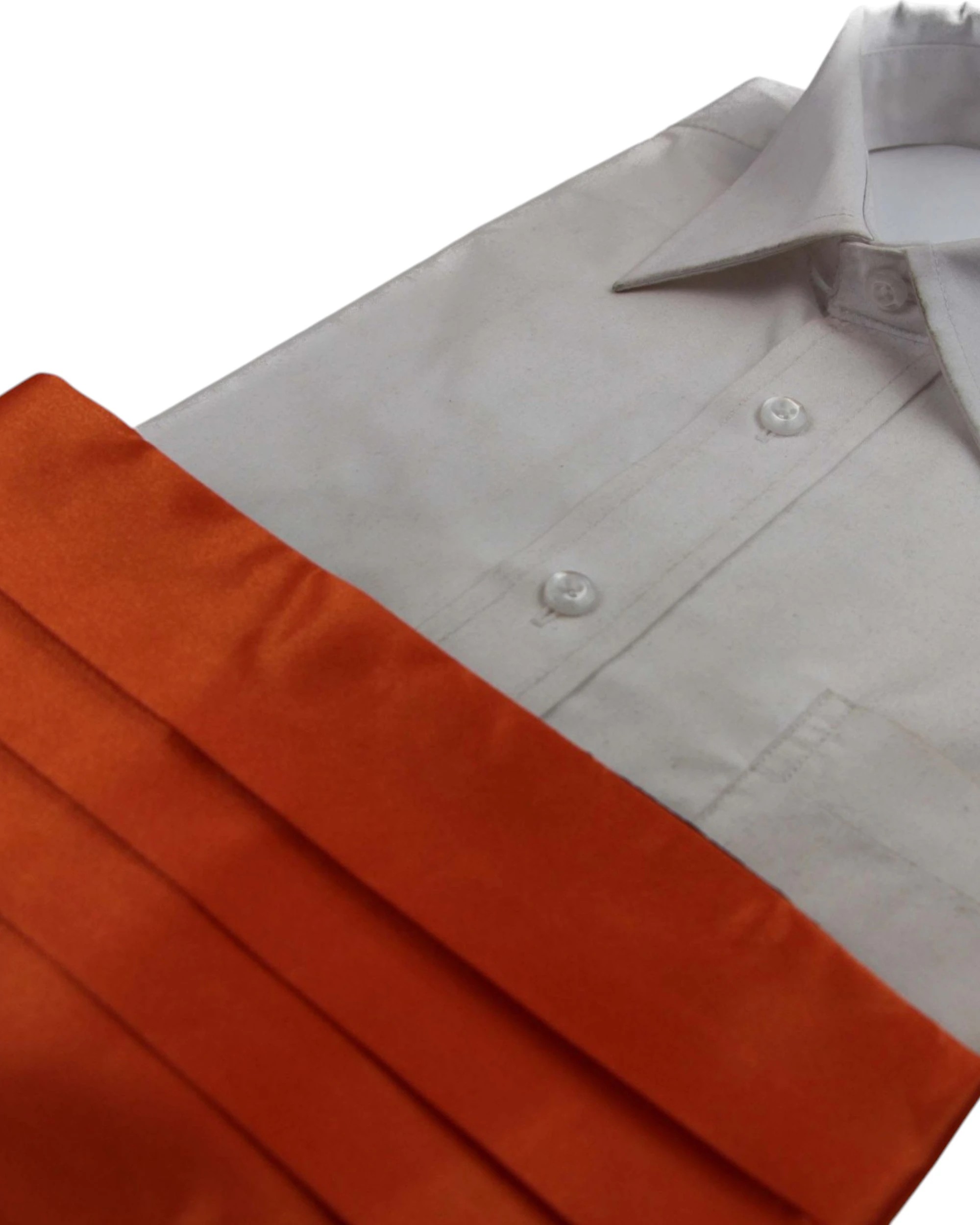 4 Zasel Mens Adjustable Cummerbund - Orange, 4 of 4